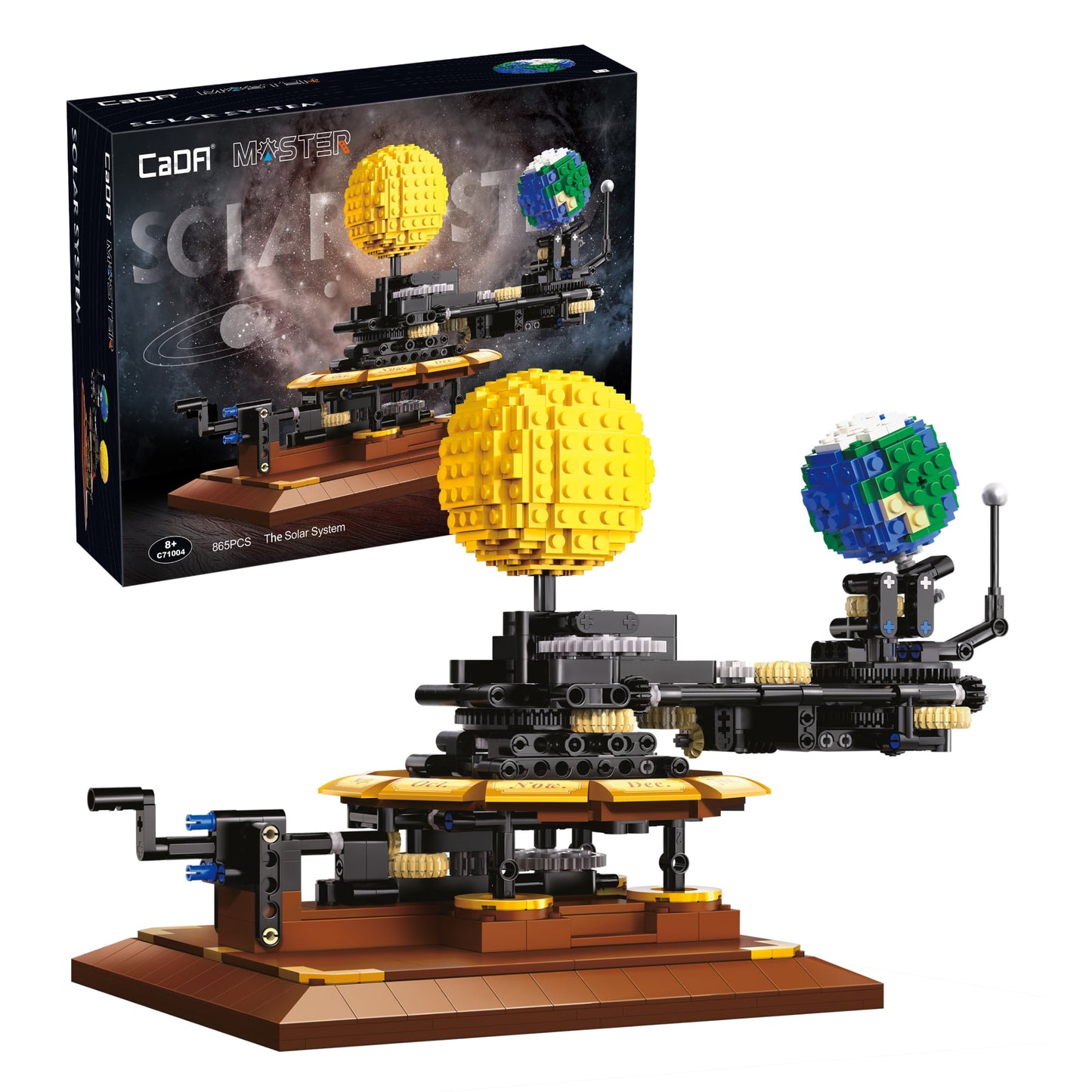 CaDA Celestial Masterpiece Solar System Building Set by JK Brickworks - 865 Pieces