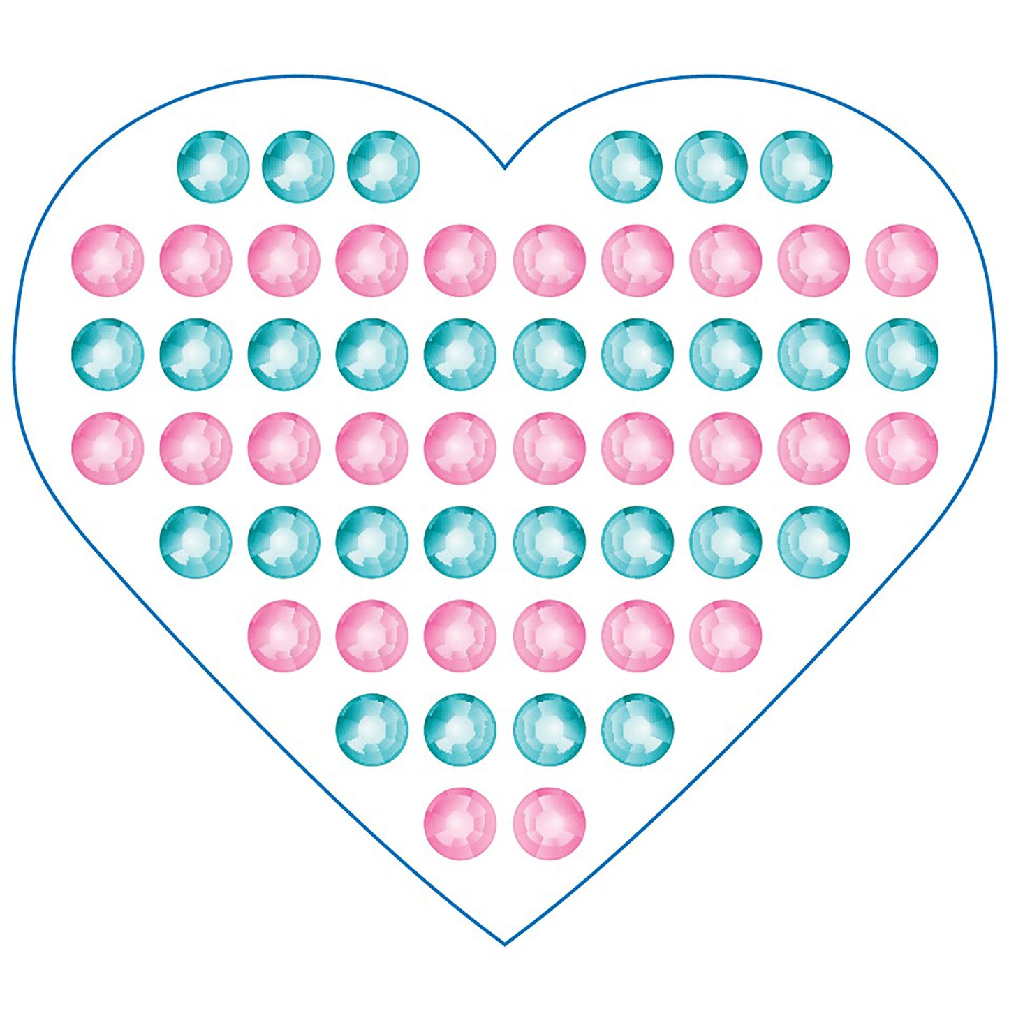 Glimmer & Glow Butterfly Cosmetic Set with pink and teal gems in heart-shaped case