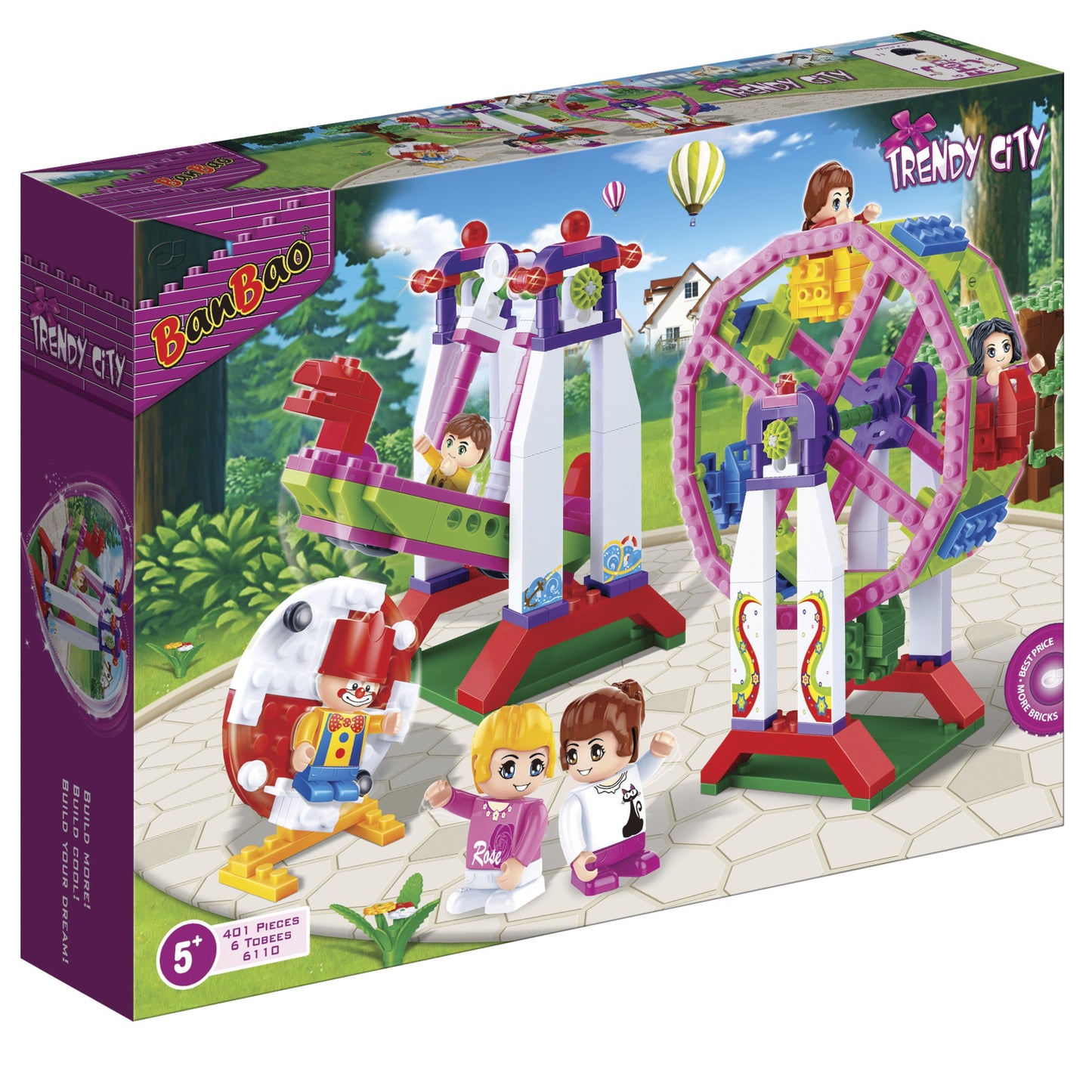 Vibrant Fun Park Building Set - 401 Pieces