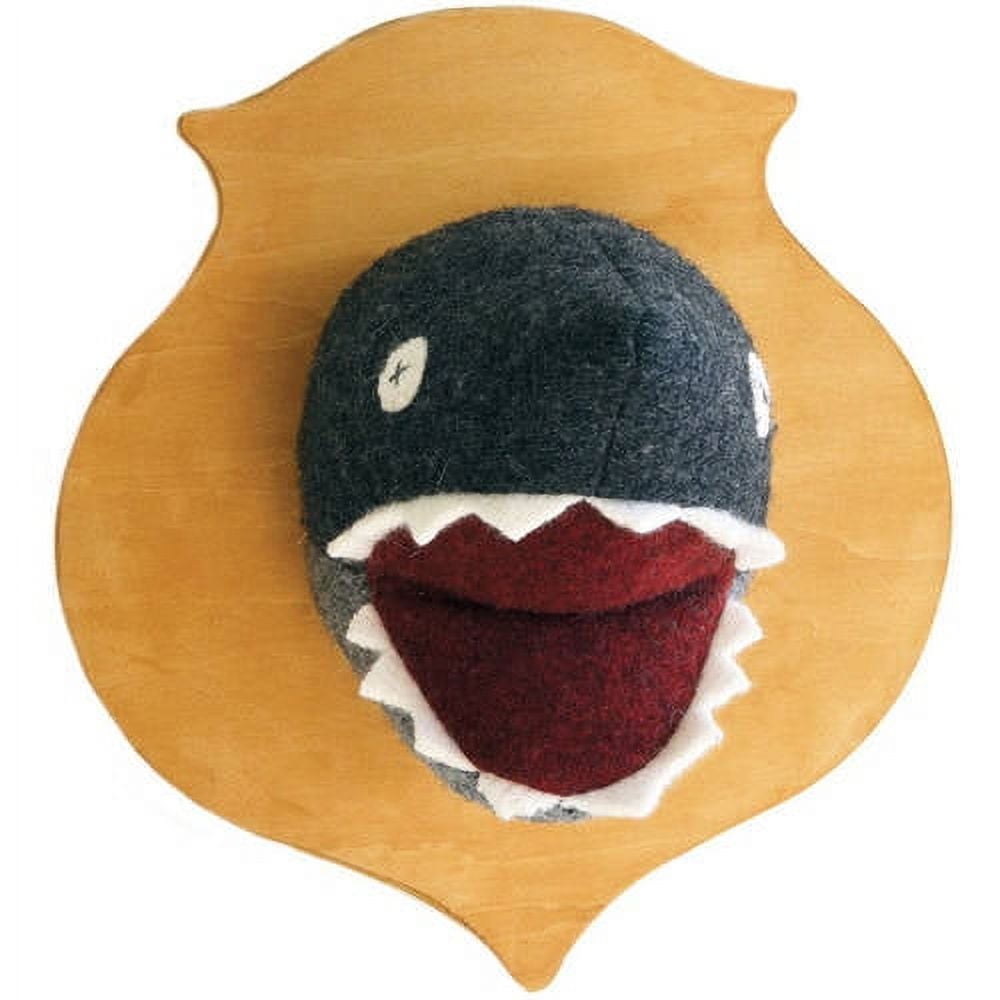 Cate & Levi Reclaimed Wool Shark Wall Plaque