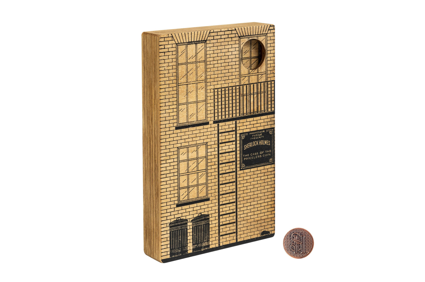 Professor Puzzle Sherlock Holmes Wooden Maze Puzzle - 1 pc