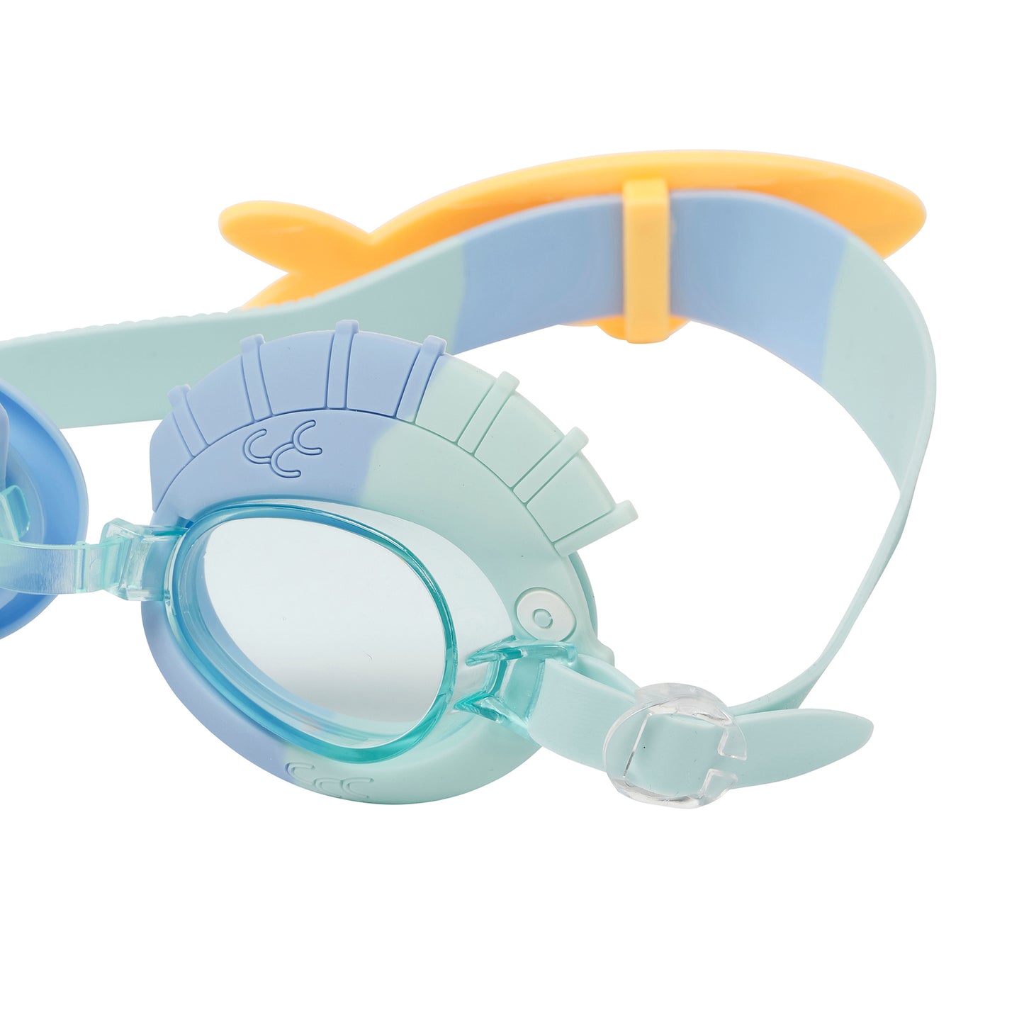 Sunnylife Aqua Blue Finn the Fish Kids Swim Goggles - One Size