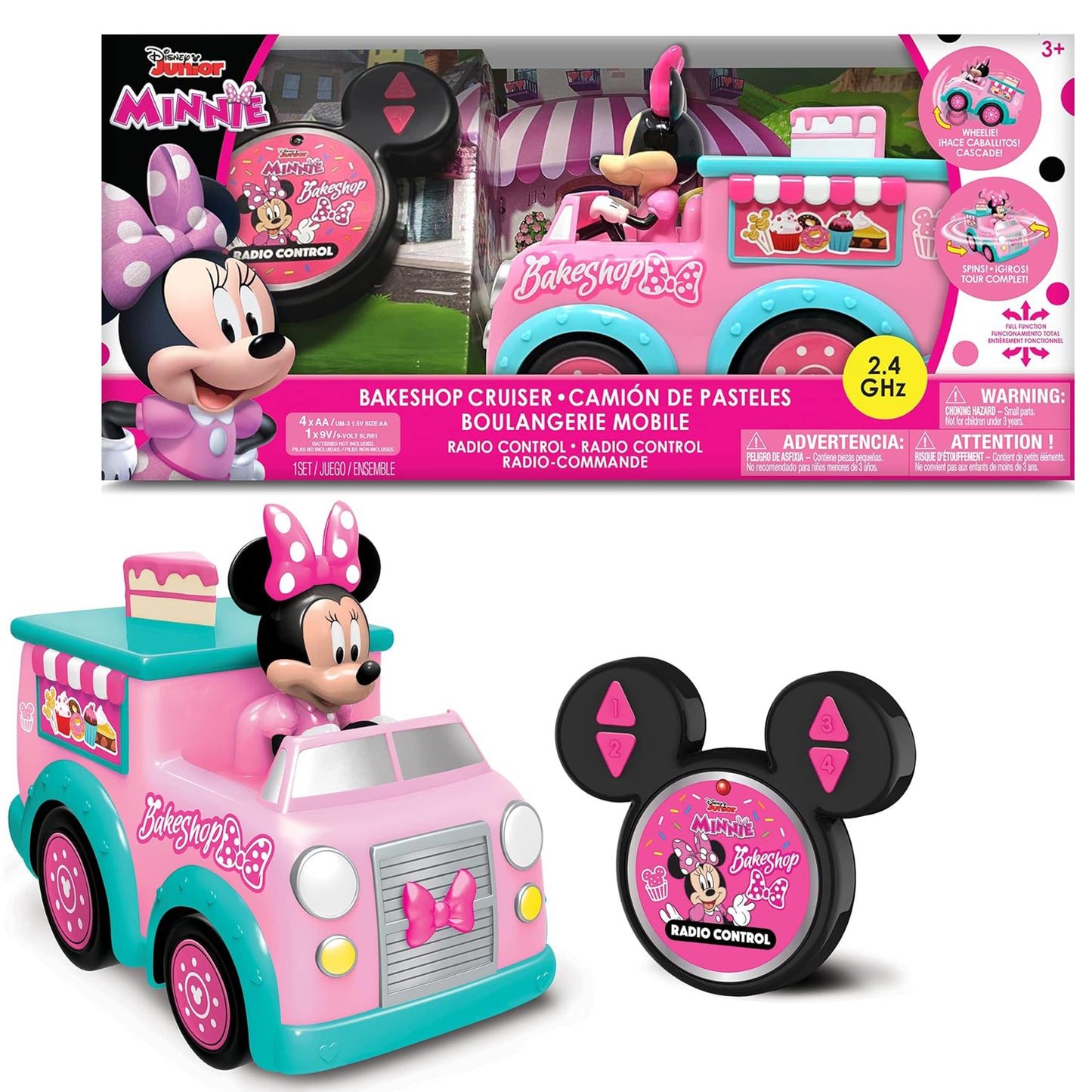 Disney Junior Remote-Control Minnie's Bakeshop Truck - 2.4GHz - Pink