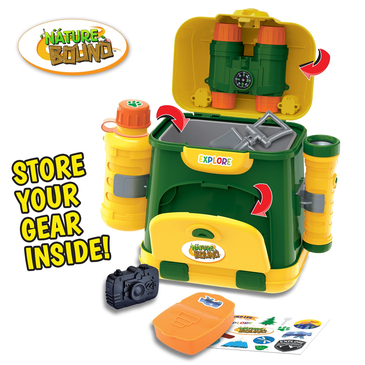 Nature Bound Explorer Backpack – 9pc Toddler Adventure Kit