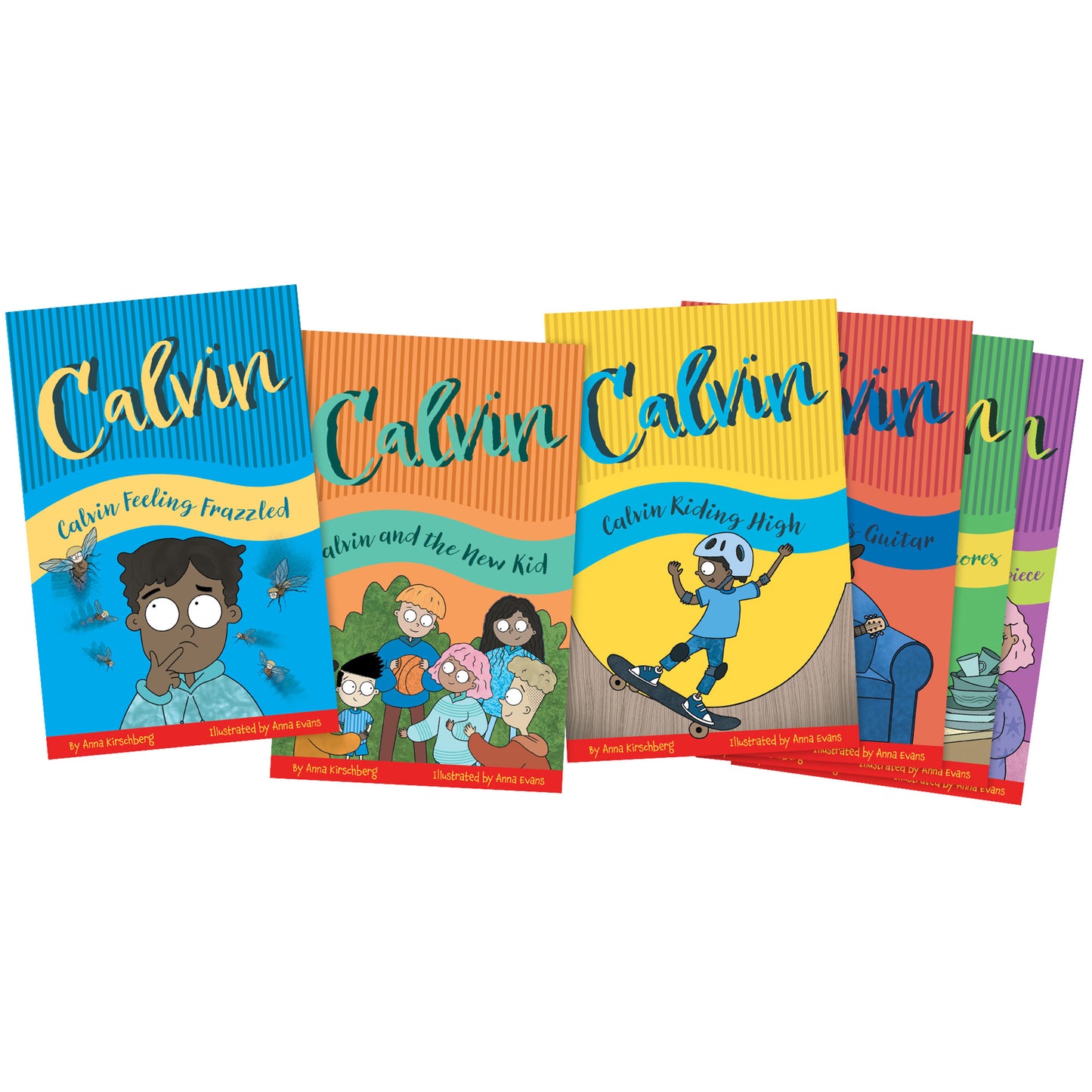 Calvin Decodable Chapter Book Set - 6 Illustrated Books
