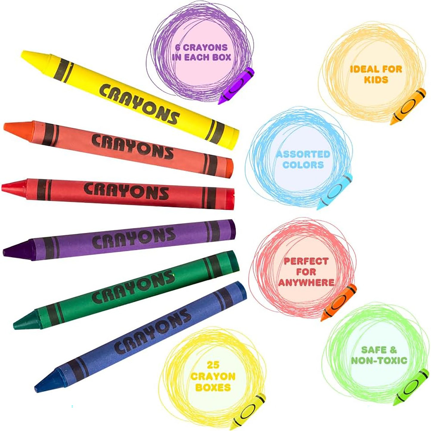 Crayon Bulk Set: 100 Packs