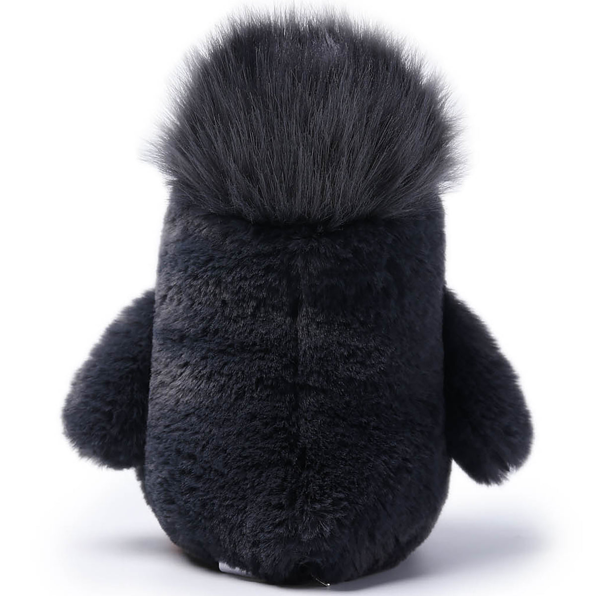 Ocean Series Straight Hair Penguin 7-inch plush toy in black with pom-pom details