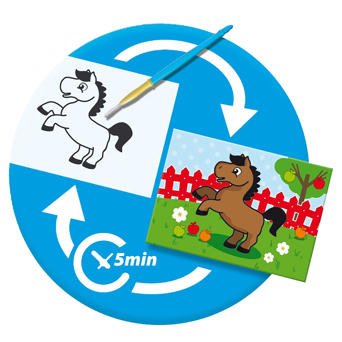 SES Creative My First Coloring With Water Art Set - 4 Reusable Animal Boards