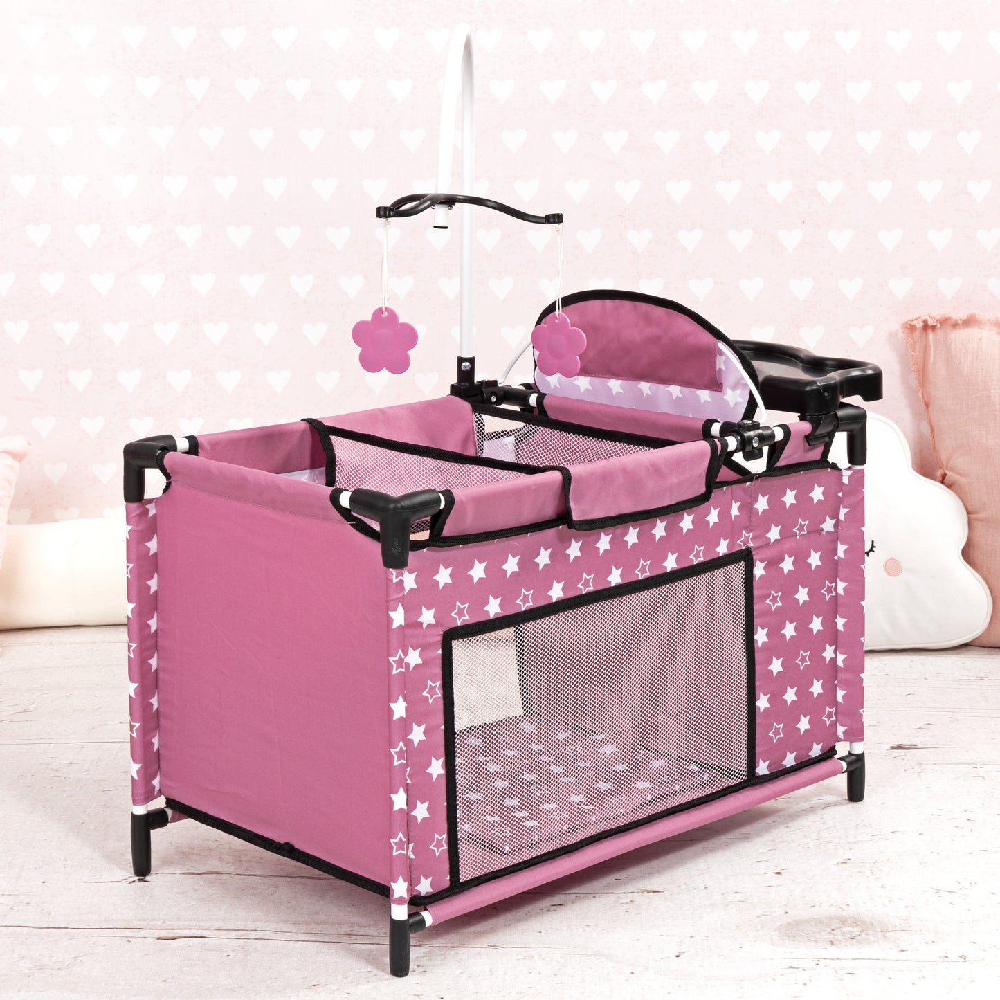 Bayer Design Dolls: Multi-Bed Set - Pink & Stars