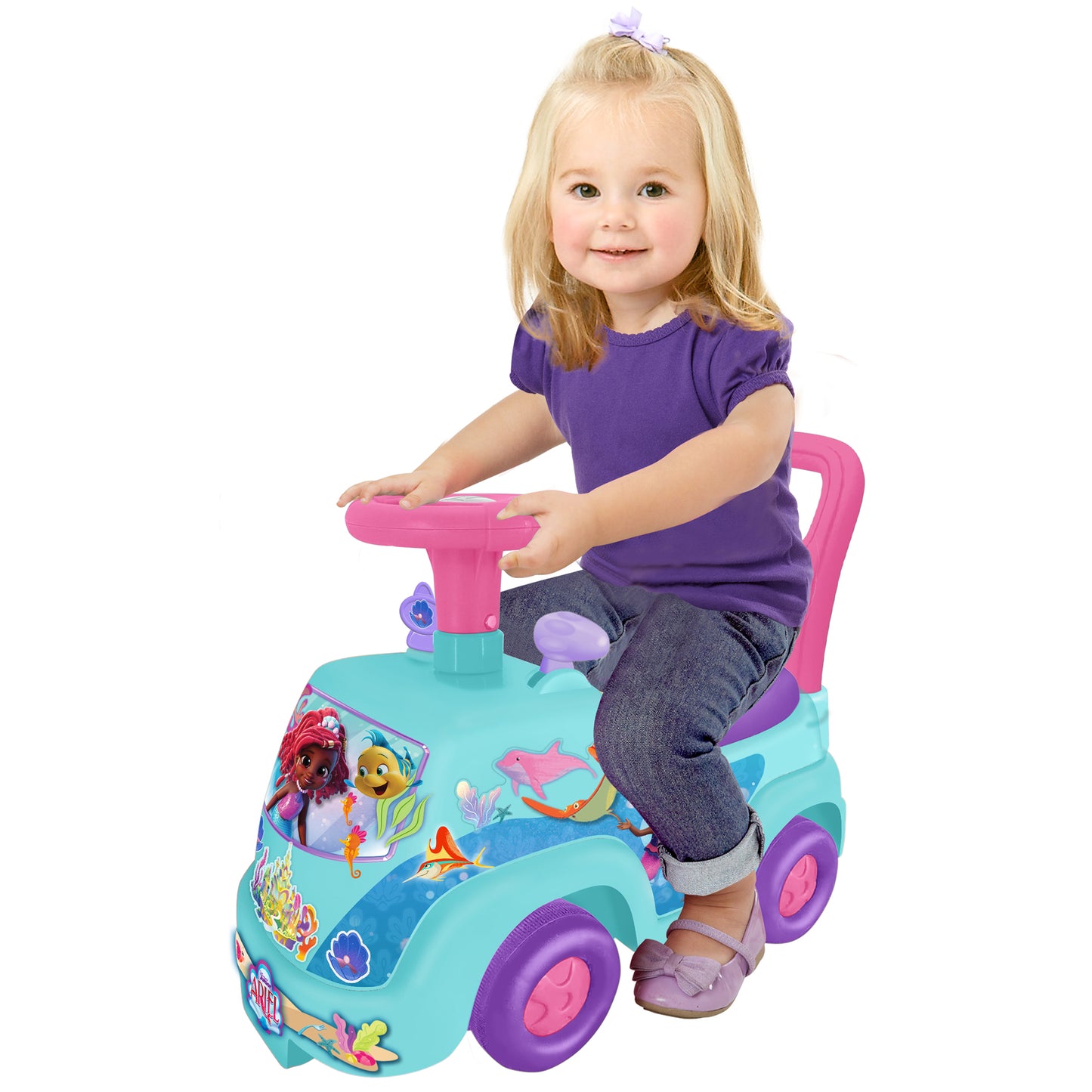 Kiddieland - My First Adventure Ride-On - Ariel Sea Disney Light & Sound - Suitable for 12 mo+