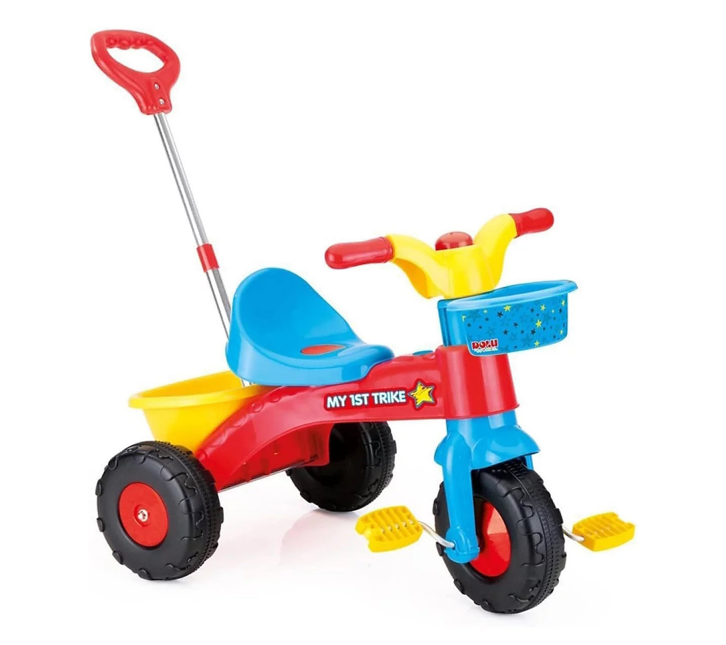 tricycle pedal Dolu My First Trike Bike For Kids 2+ w/ Parental Control Handle Attachment