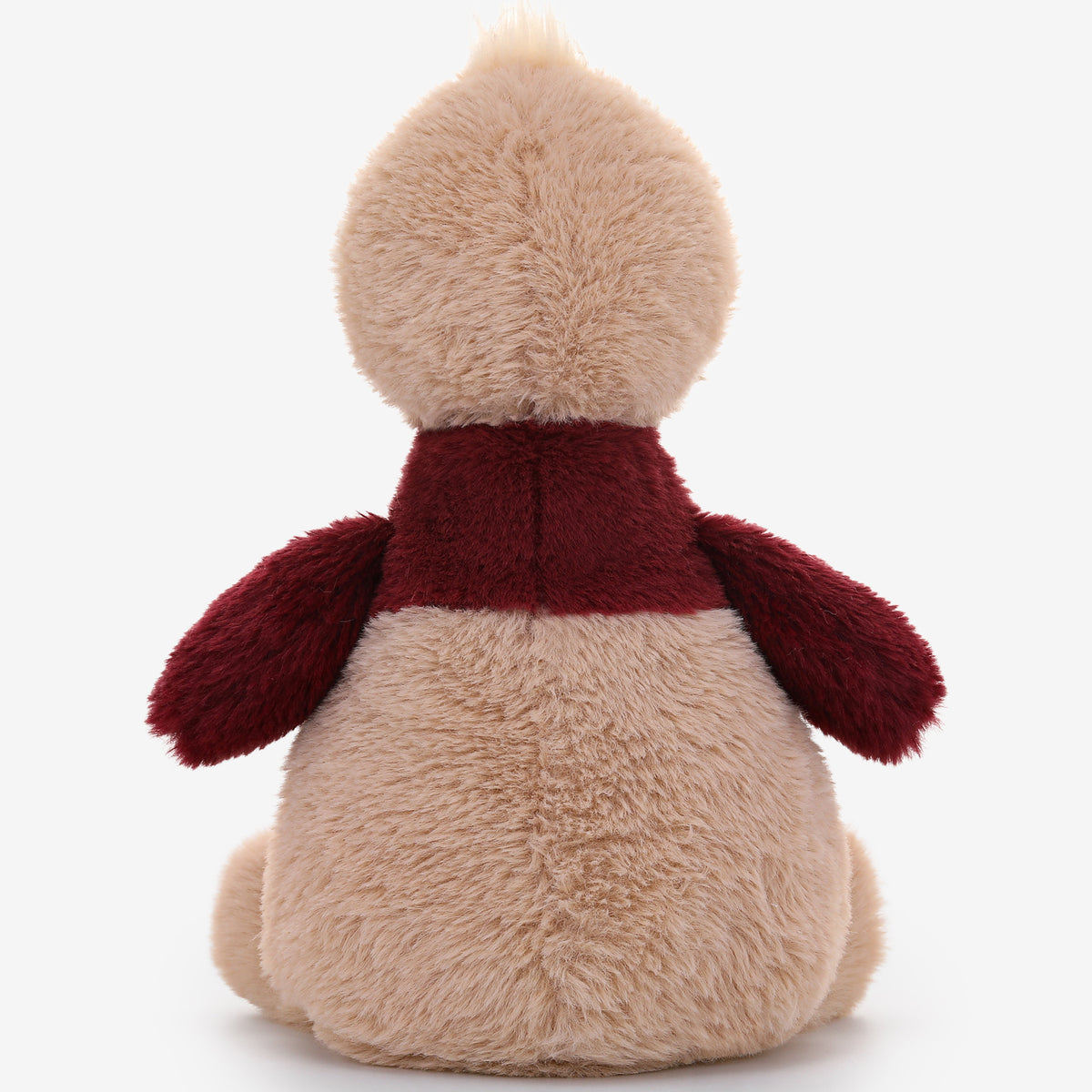 Farm Series Bordeaux Duck 9.8" plush toy with cream head and body, burgundy wings and collar band