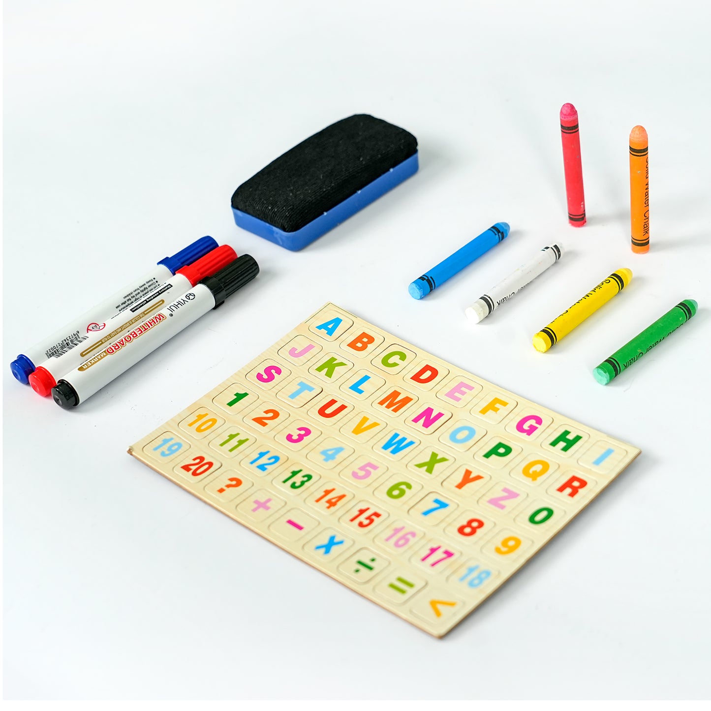 Easy Playhouse Wooden Tabletop Art Easel - Magnetic Double-Sided Chalk & Whiteboard