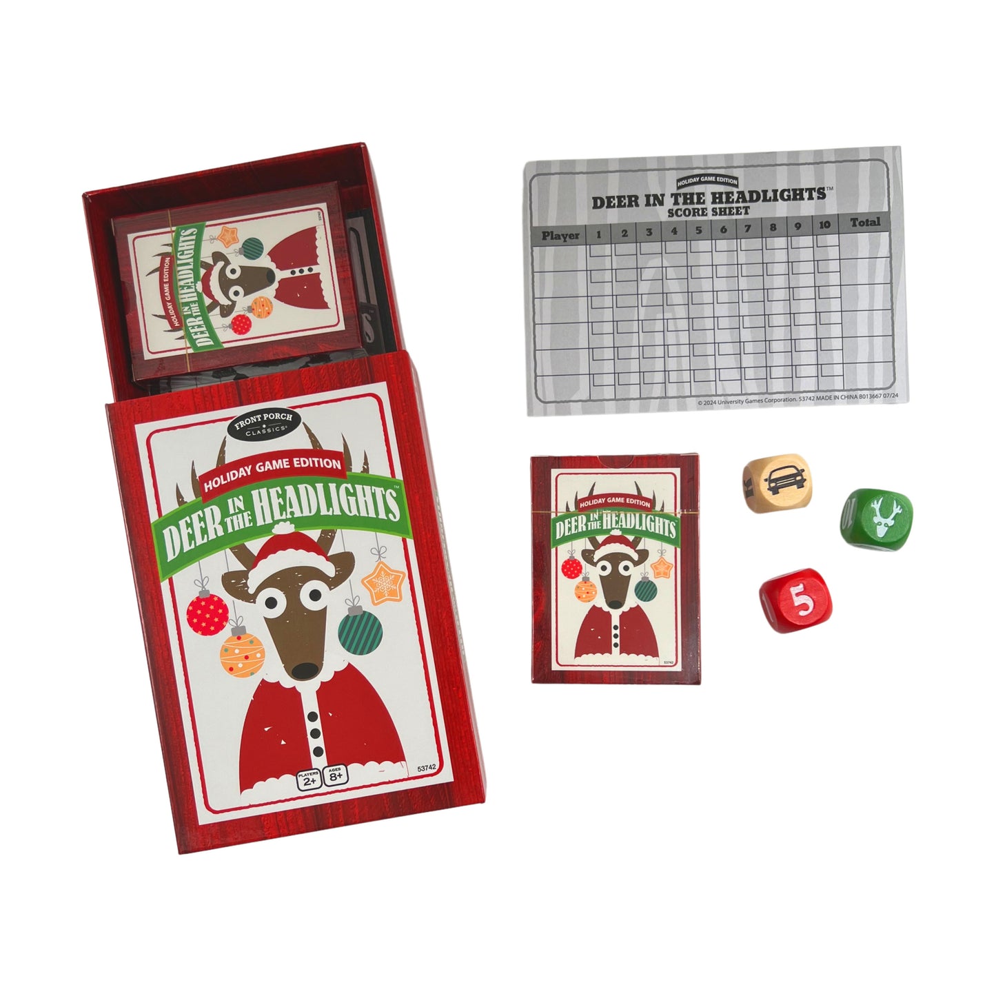 Deer in the Headlights Holiday Edition Family Card Game