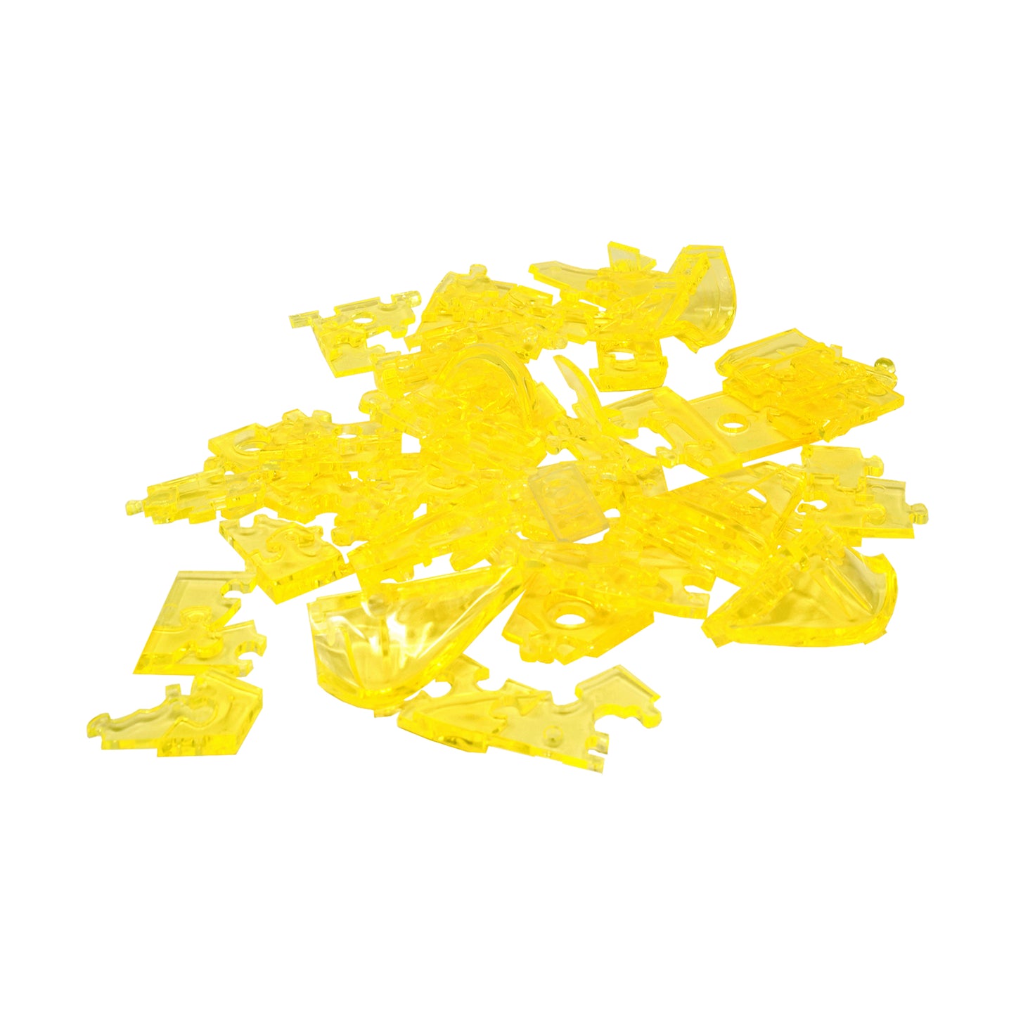 Classic Car Yellow 3D Crystal Puzzle - 53 Pieces