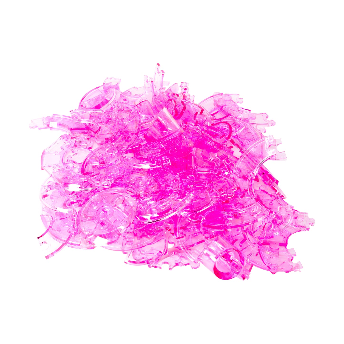 Deluxe Crystal Piggy Bank Kit - Hot Pink, 93 Piece 3D Puzzle