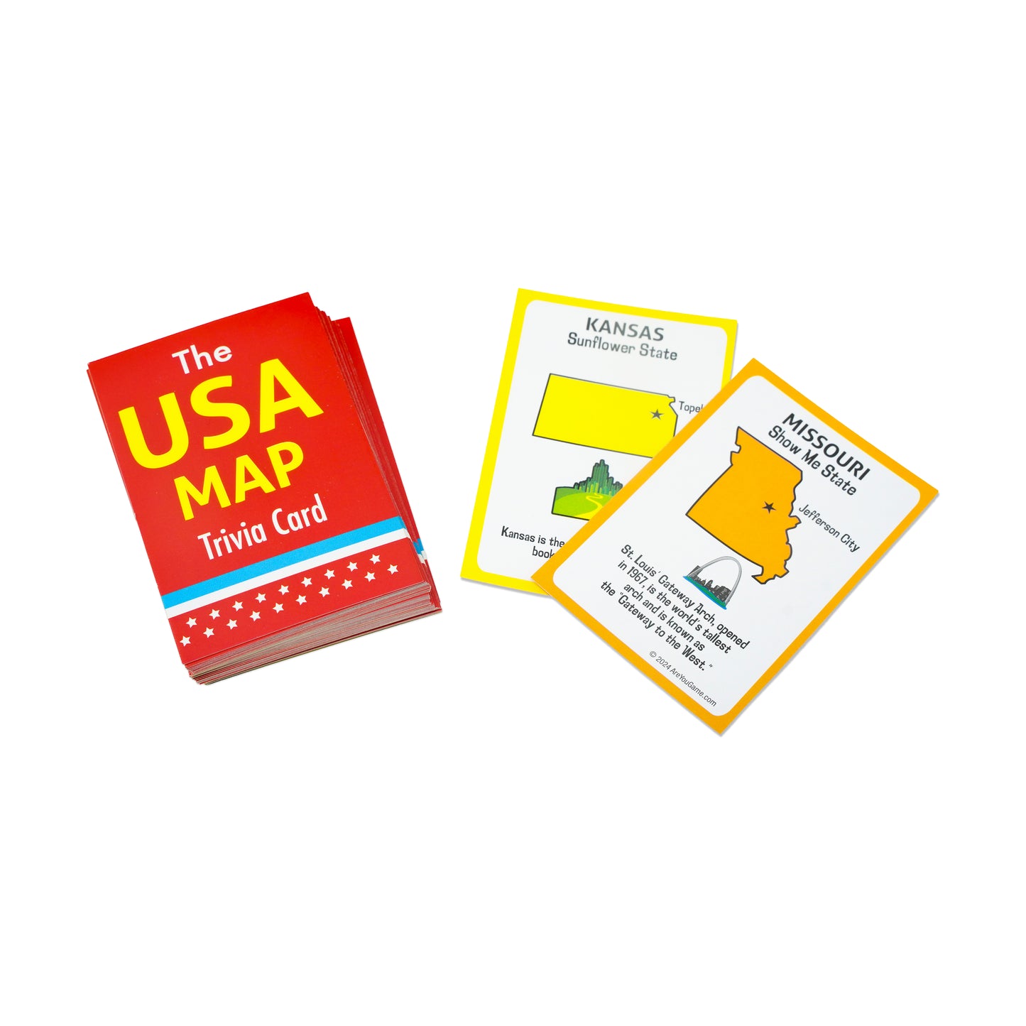 Interactive USA Map and State Trivia Puzzle – 100 pc