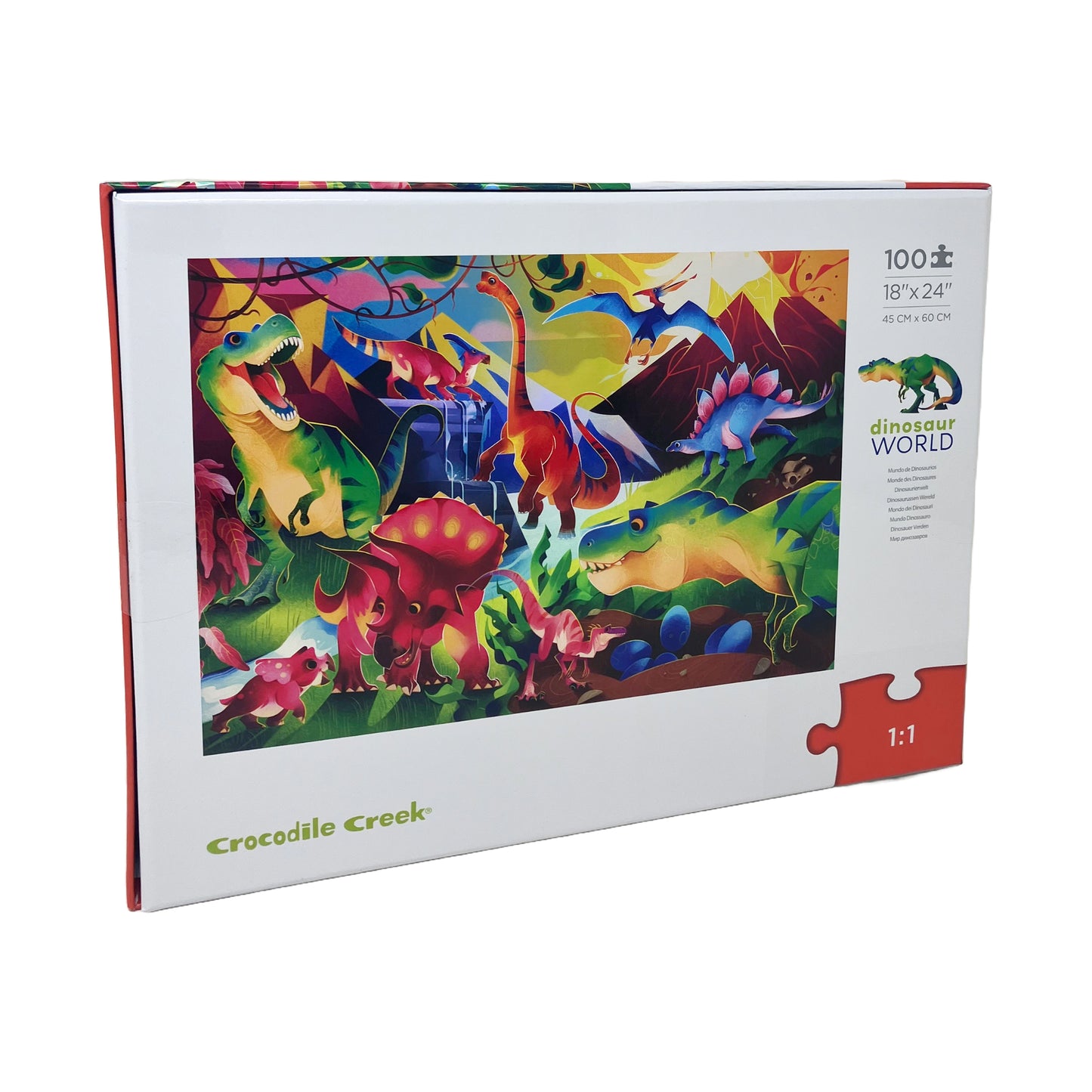 Dinosaur World Holographic Foil Puzzle - 100 pc
