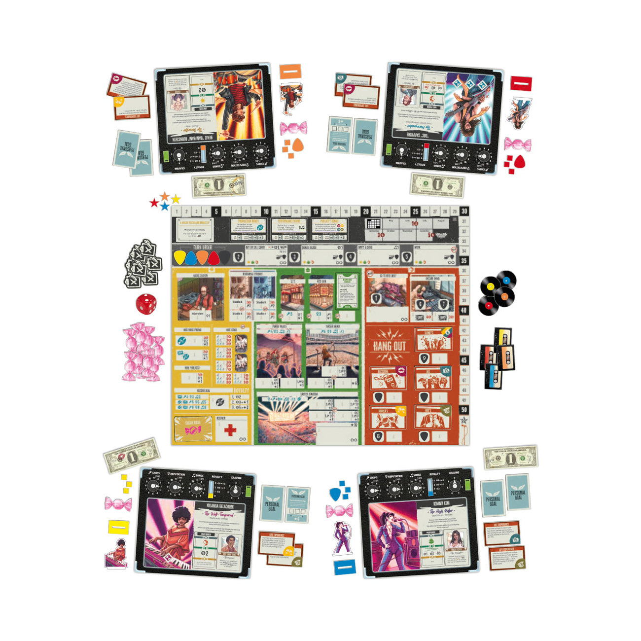 Rock Hard: 1977 - Ultimate Rising Rock Star Board Game