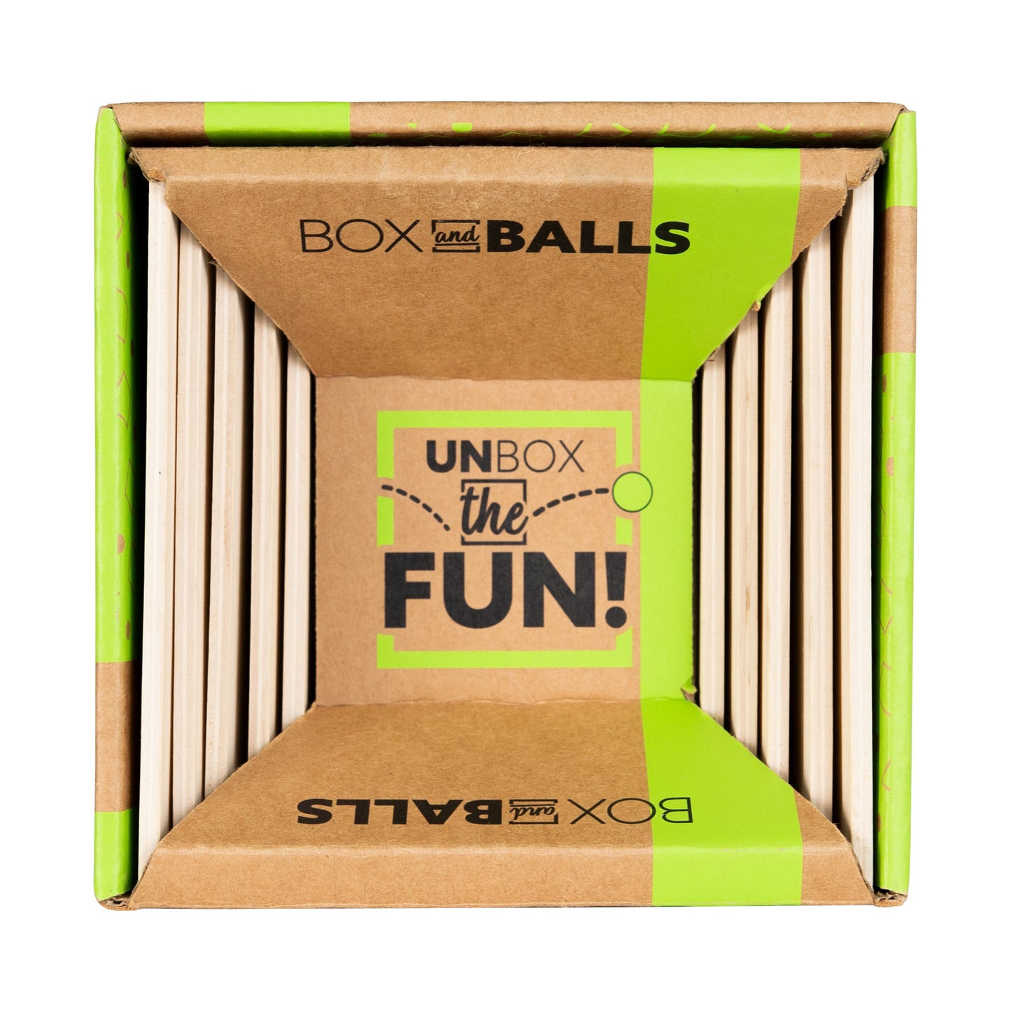 Box and Balls - Classic Wooden Trick Shot Game