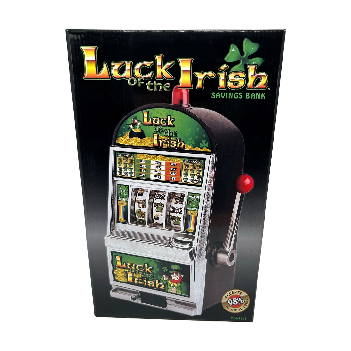Luck of the Irish Slot Savings Bank - Whimsical Coin Collector