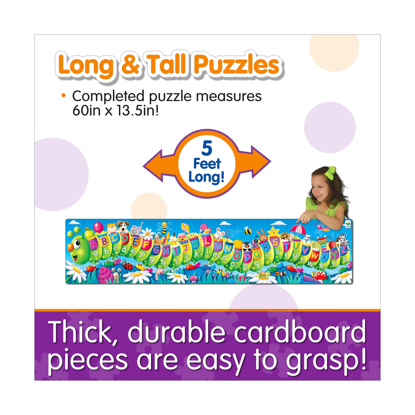 The Learning Journey ABC Caterpillar Floor Puzzle - 51 pc