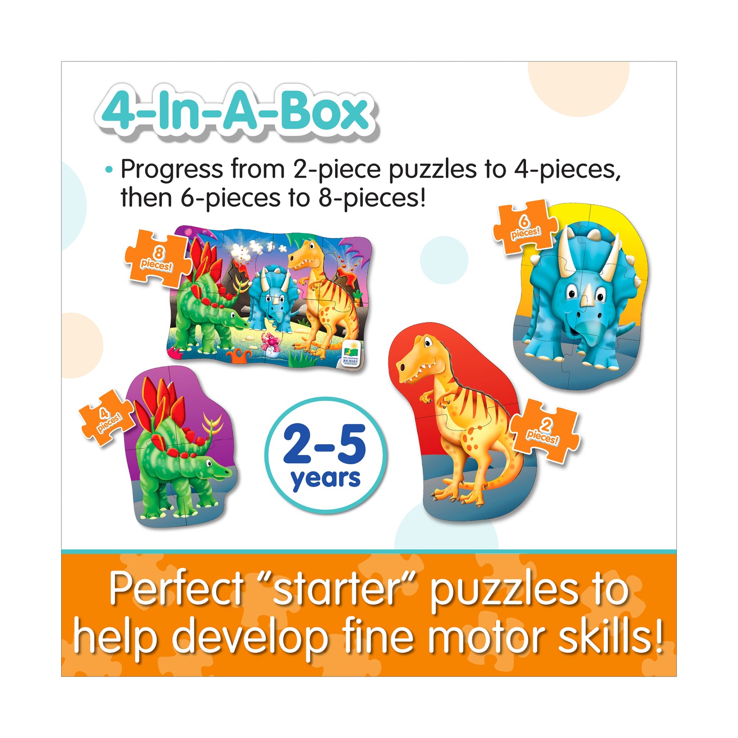 My First Puzzles Dino Adventure 4-in-1 Puzzle Set