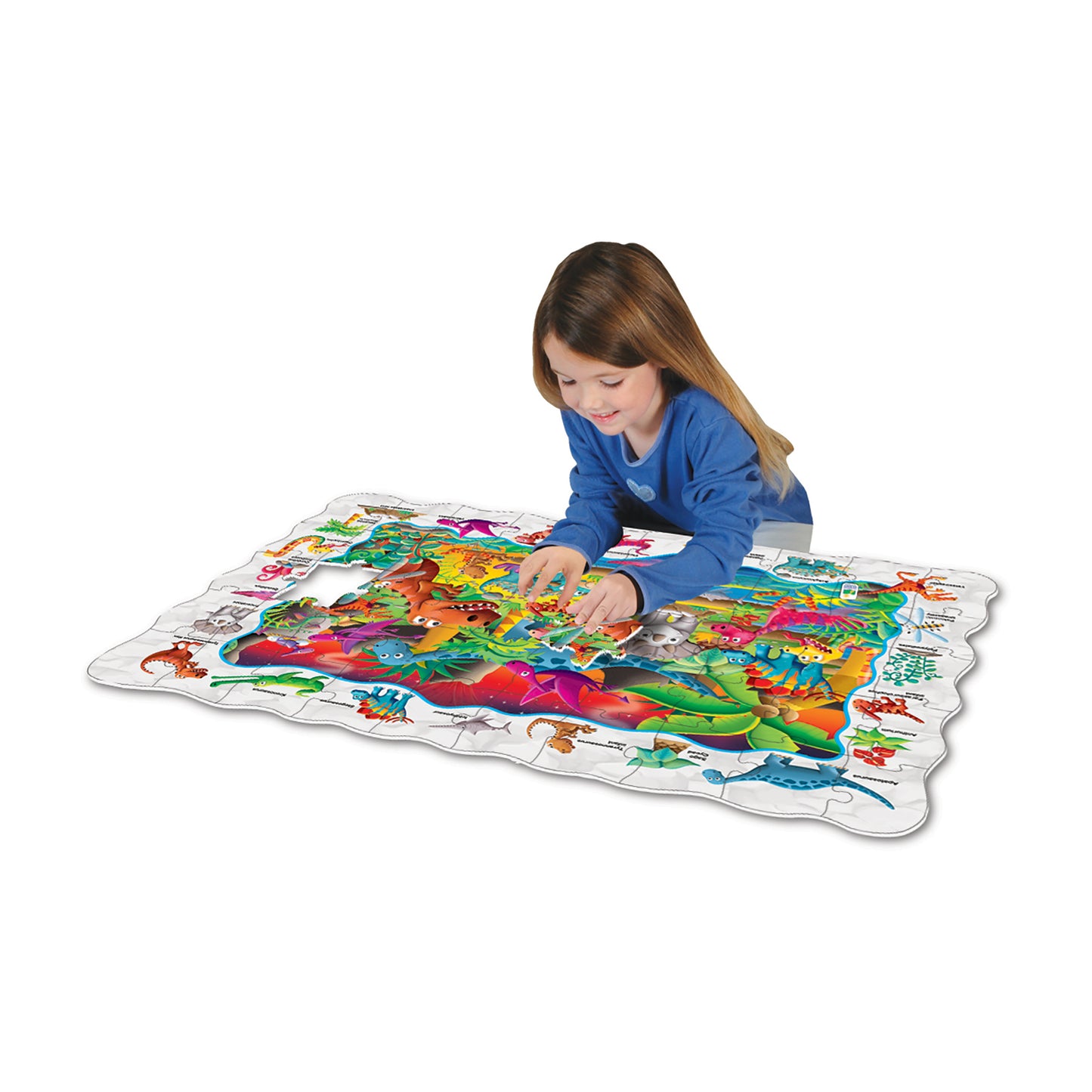 Puzzle Doubles! Find It! Dino Floor Puzzle - 50 pc