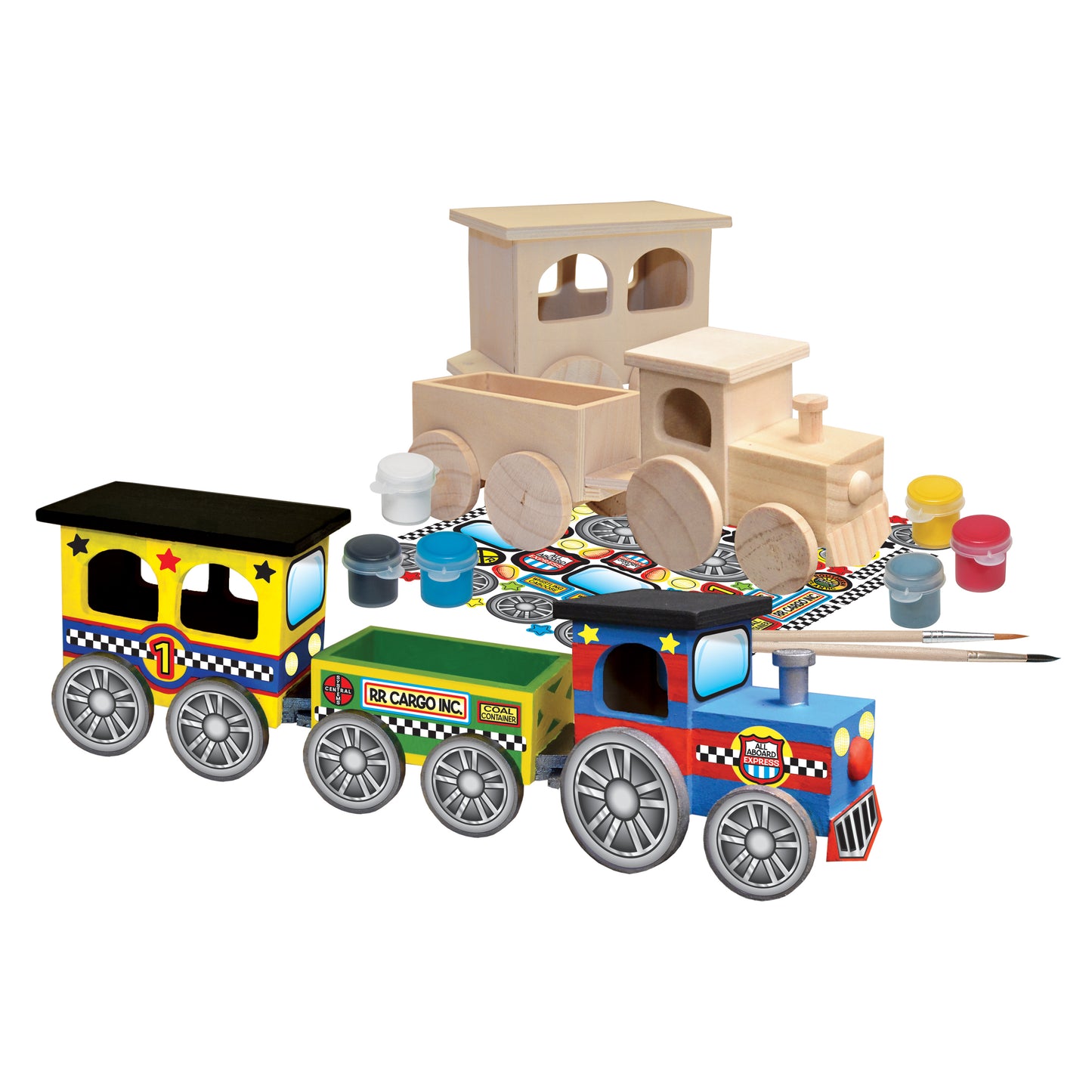 Works of Ahhh Choo Choo Train Wood Painting Kit