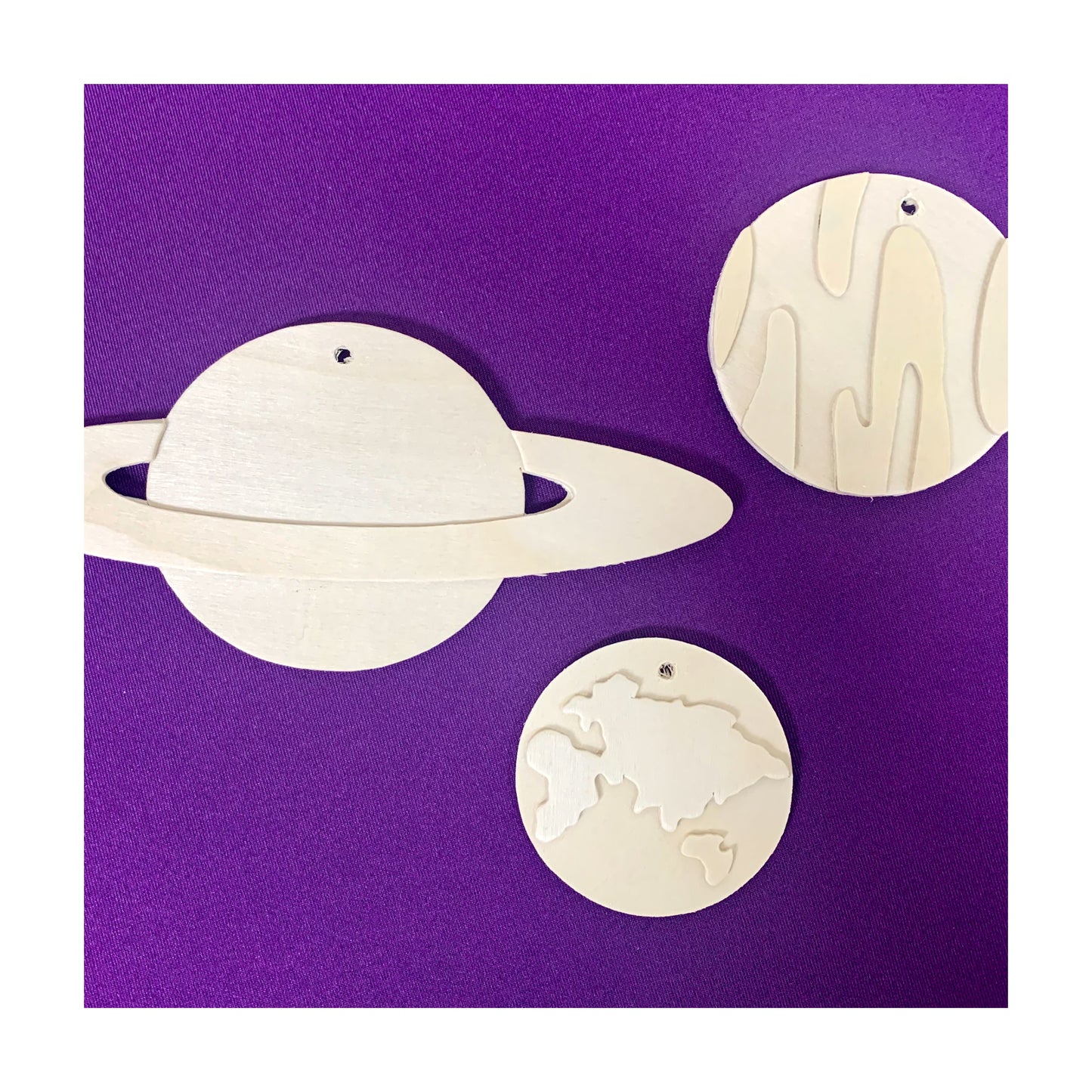 Works of Ahhh... NASA Solar System Mobile Wood Paint Kit