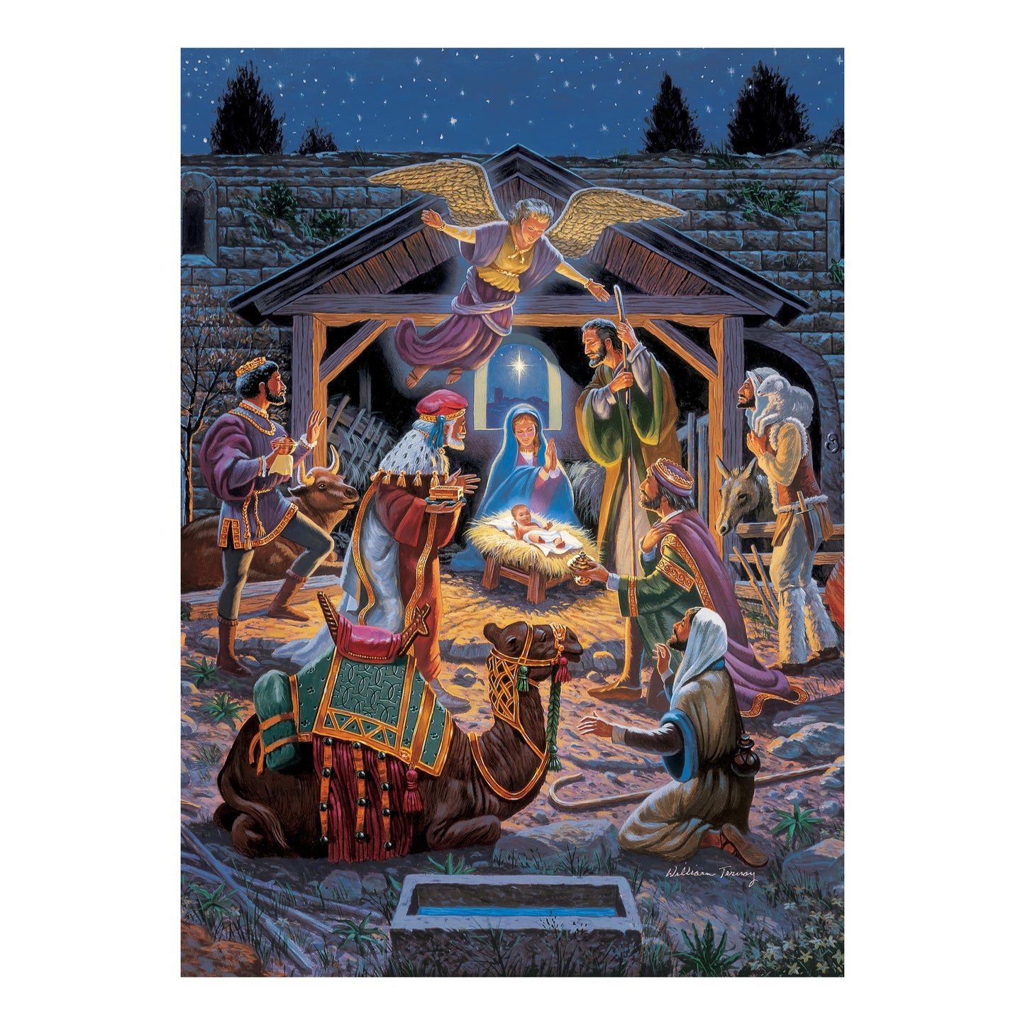 Holiday Glitter Puzzle - Holy Night: 500 pcs