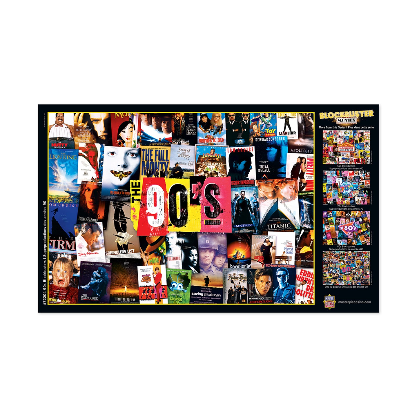 MasterPieces 90s Blockbusters Jigsaw Puzzle - 1000 pc