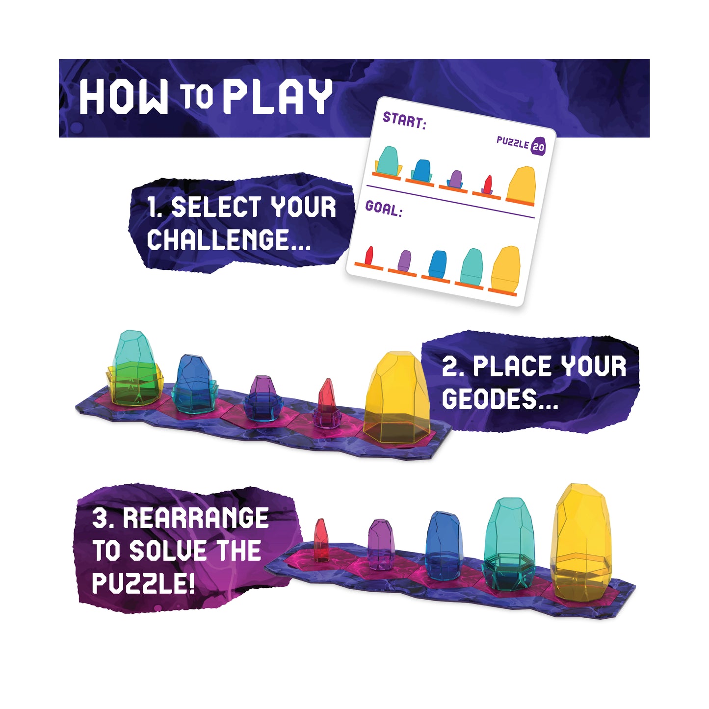 Geonyx Shifting Crystal Solo Logic Puzzle Game