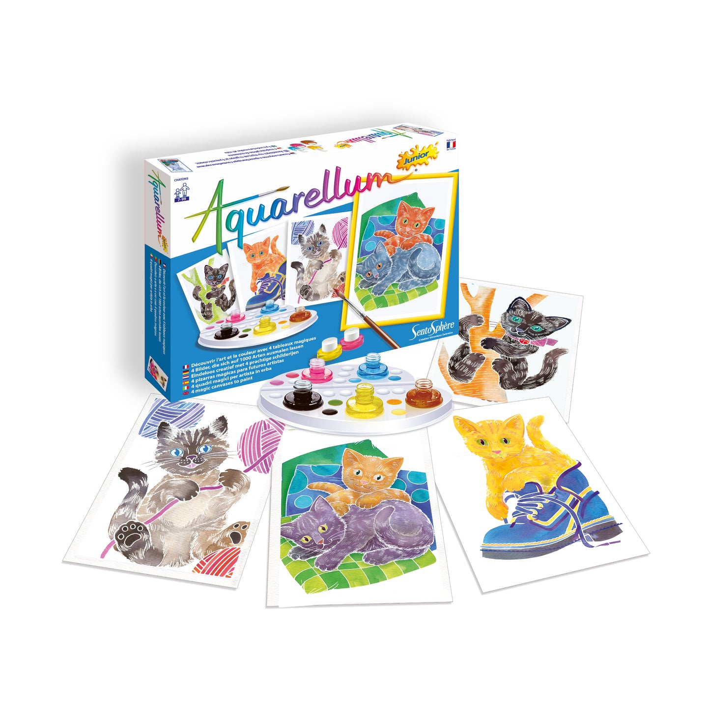 Aquarellum Junior Watercolor Kittens Painting Kit