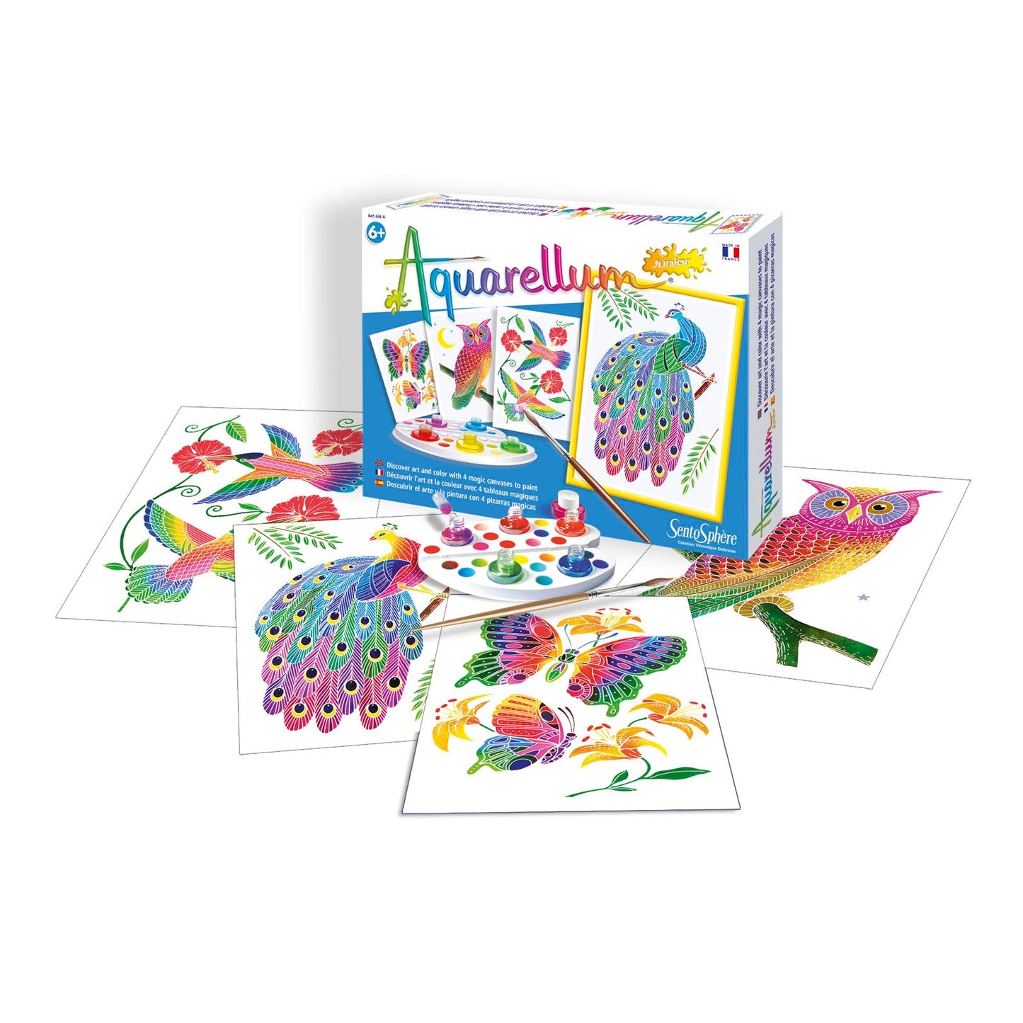Aquarellum Junior In the Park Magic Canvas Painting Kit