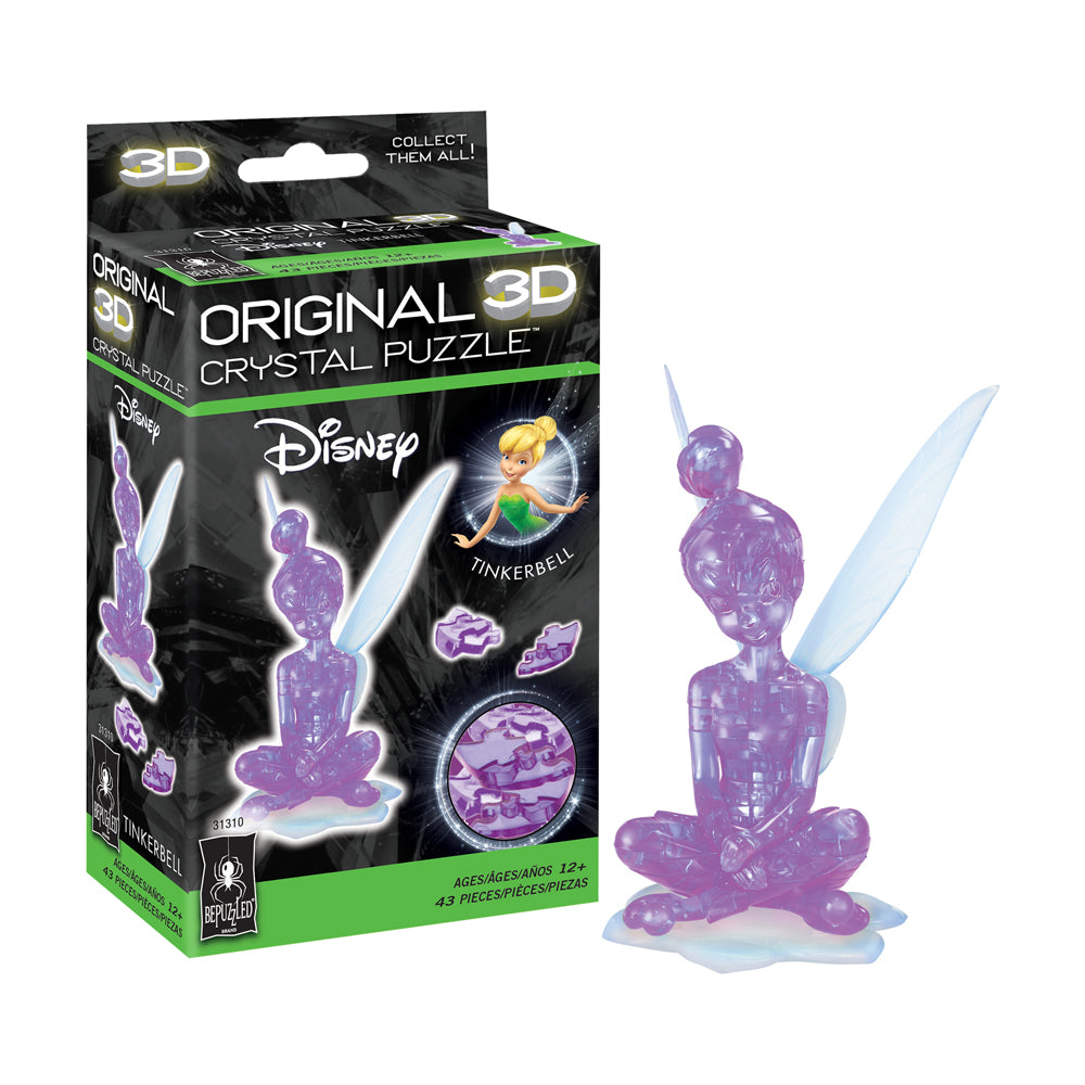 Bepuzzled 3D Crystal Puzzle - Disney Tinker Bell (Purple): 43 Pcs Bepuzzled 3D Crystal Puzzle - Disney Tinker Bell (Purple): 43 Pcs