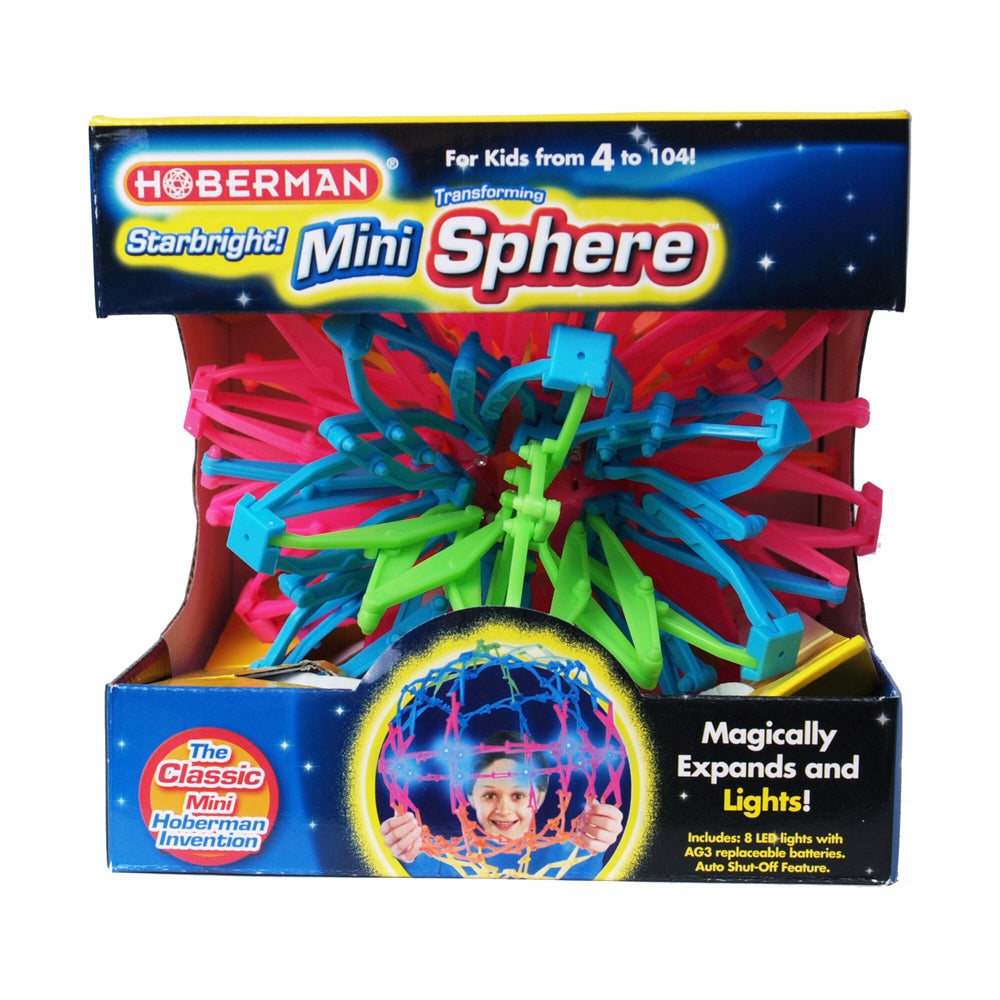 Hoberman Mini Sphere Starbright - Interactive Expanding Toy – Toys