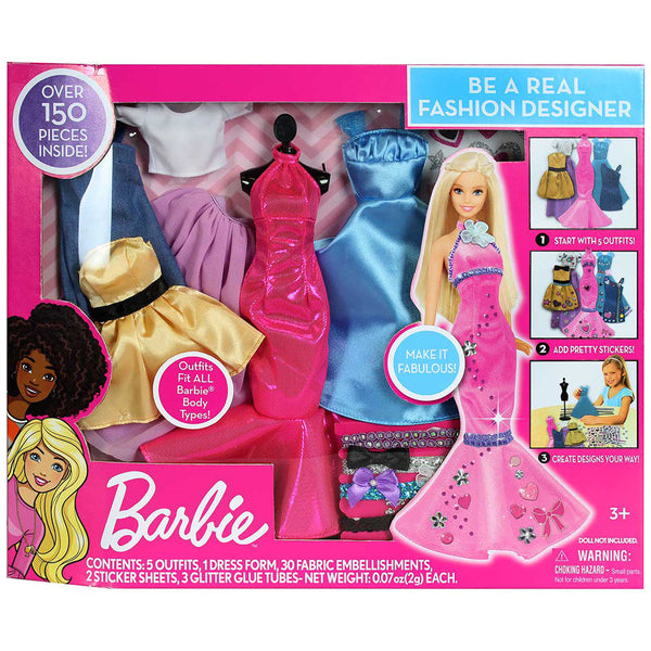 Fashion Dress Doll Barbie Be A Fashion Designer Doll Dress Up Kit