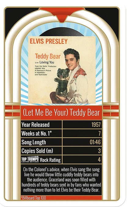 Top Trumps Elvis Top 30 Singles Strategy Card Game