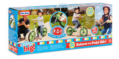 My First Balance-to-Pedal Bike (green)