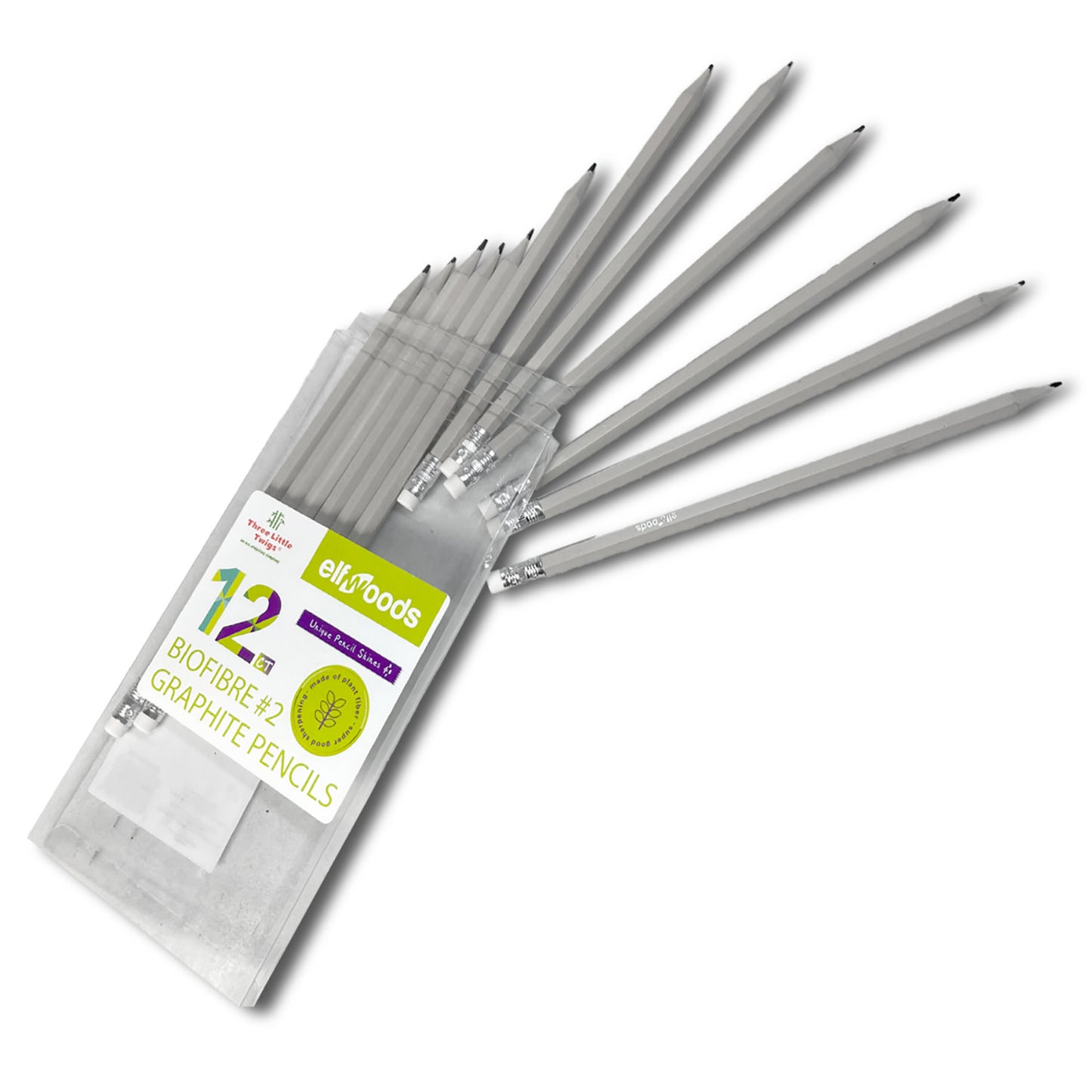 Three Little Twigs: Elfwoods: Biofibre Pencils 3pk Bundle