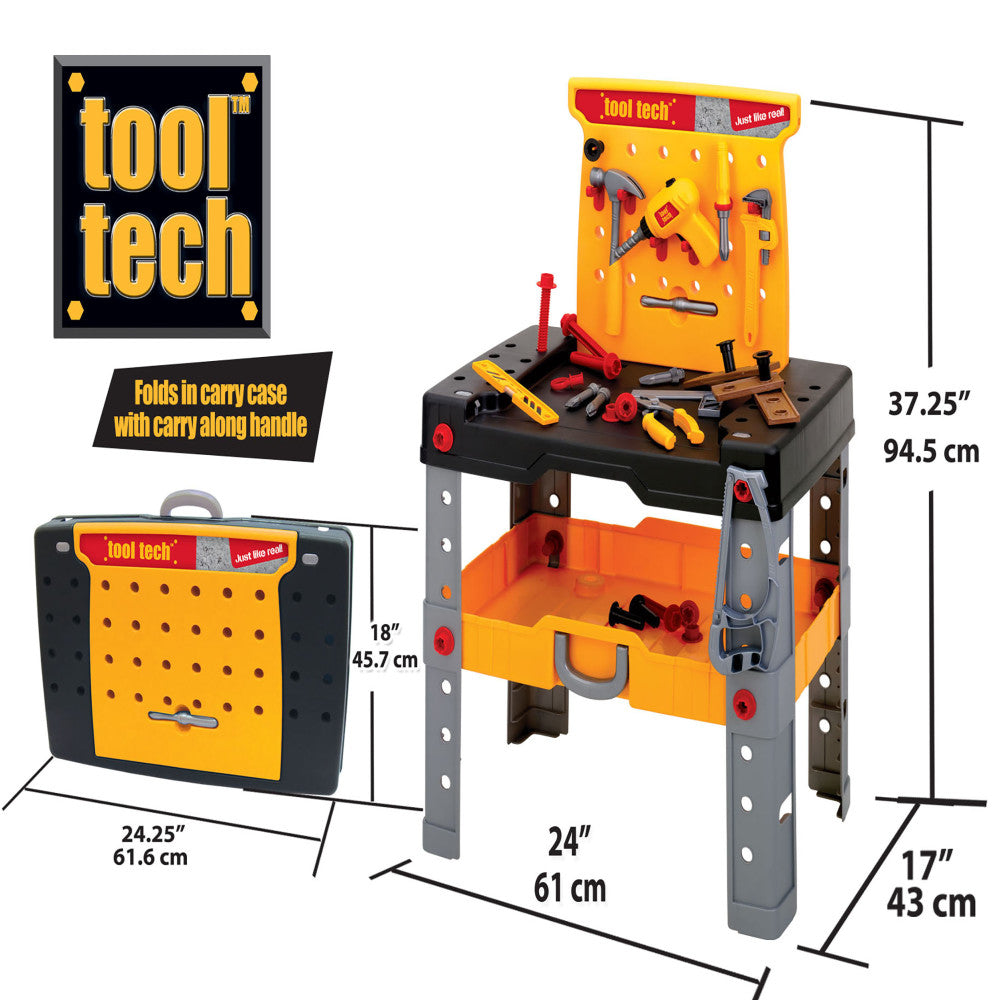 Tool Tech 50-Piece Take-Along Work Bench Playset