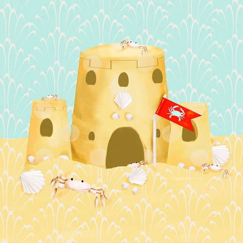 Oopsy Daisys Crab Kingdom Canvas Wall Art - Nautical Theme