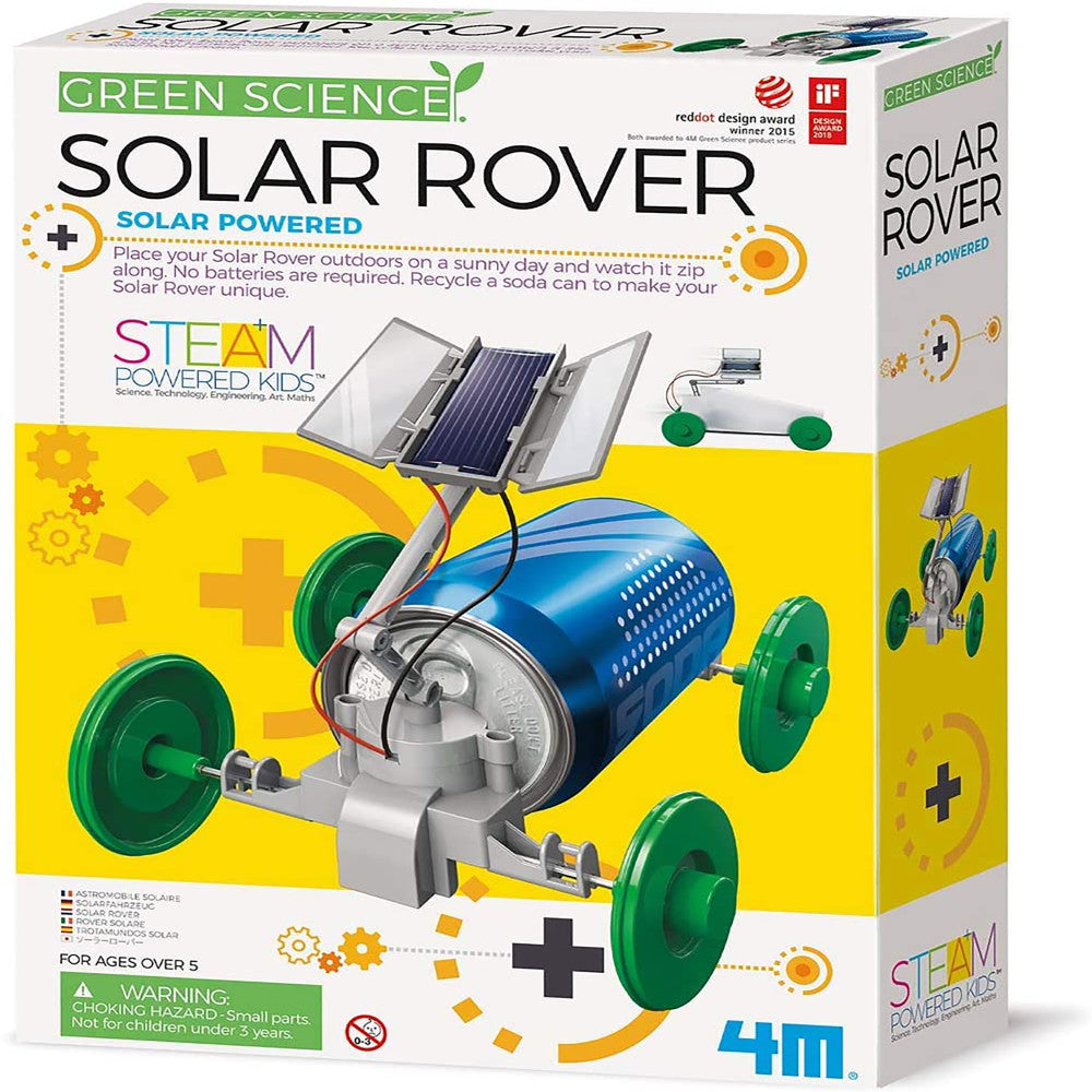 4M Green Science Solar Rover Kit - Eco-Engineering STEM Toy for Kids & Teens