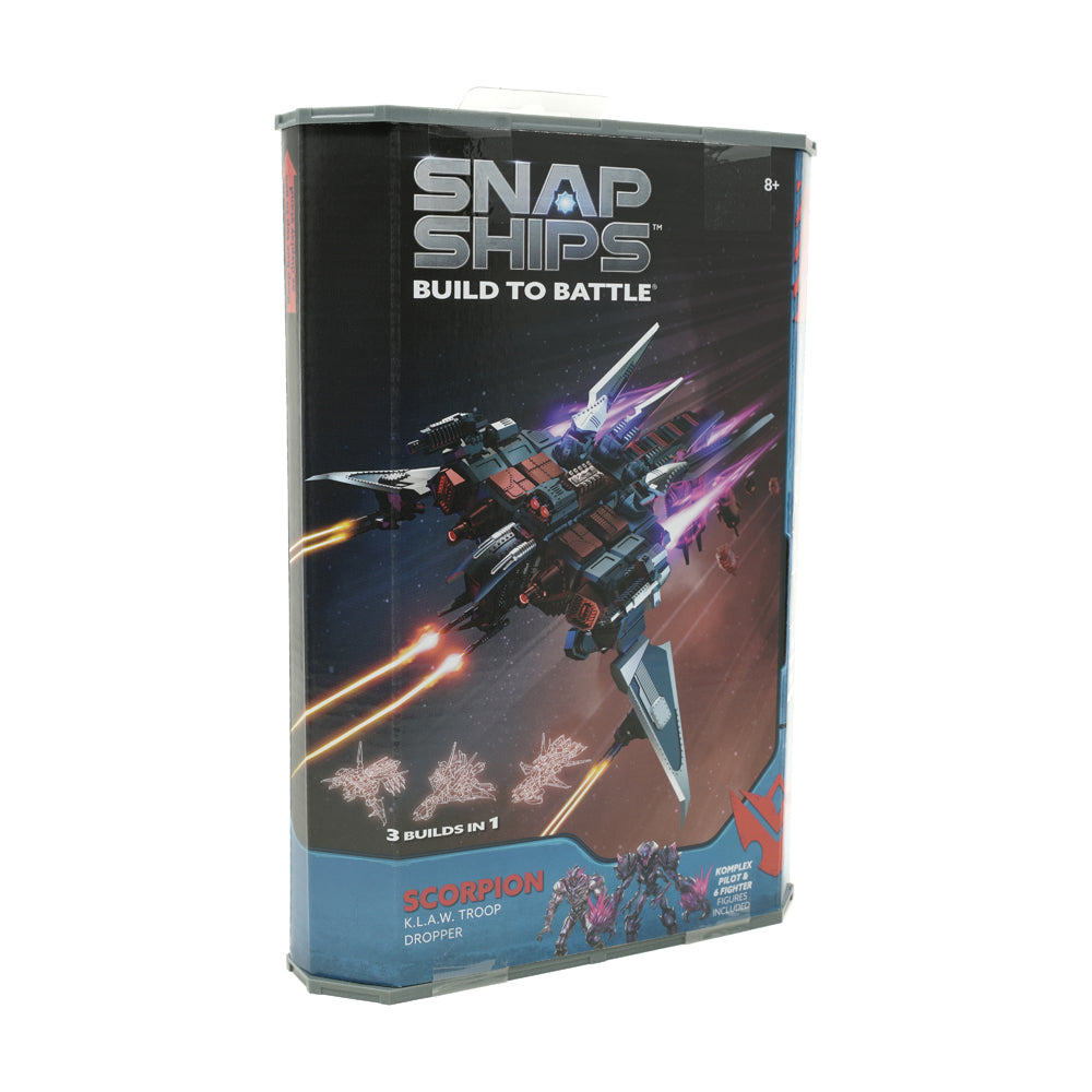 PlayMonster Snap Ships Scorpion K.L.A.W. Troop Dropper Building Set ...