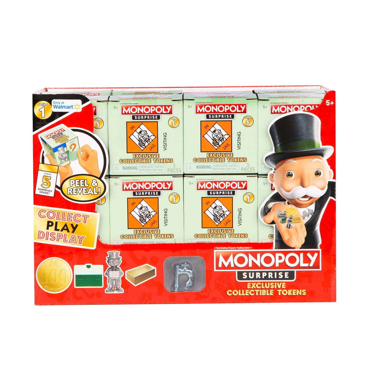 Basic Fun! Monopoly Surprise Blind Pack - 2 Pack (Colors/Styles May Vary)