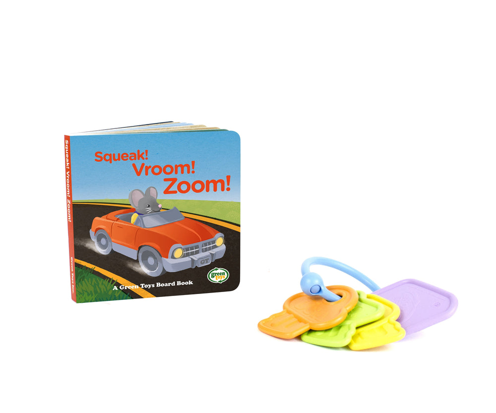 Green Toys First Keys & Board Book - Eco-Friendly Baby Play Set