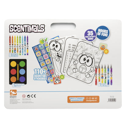 Scentimals 35-Page Jumbo Coloring and Activity Book Set with Scented Art Supplies