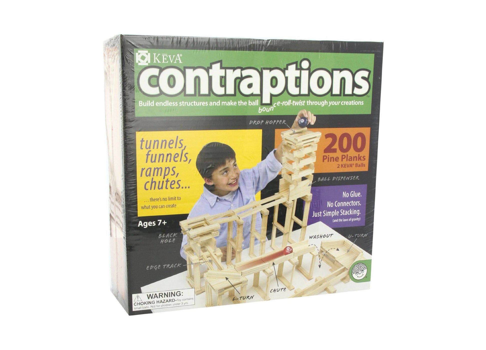 MindWare KEVA Contraptions 200-Piece Plank Building Set – Toys