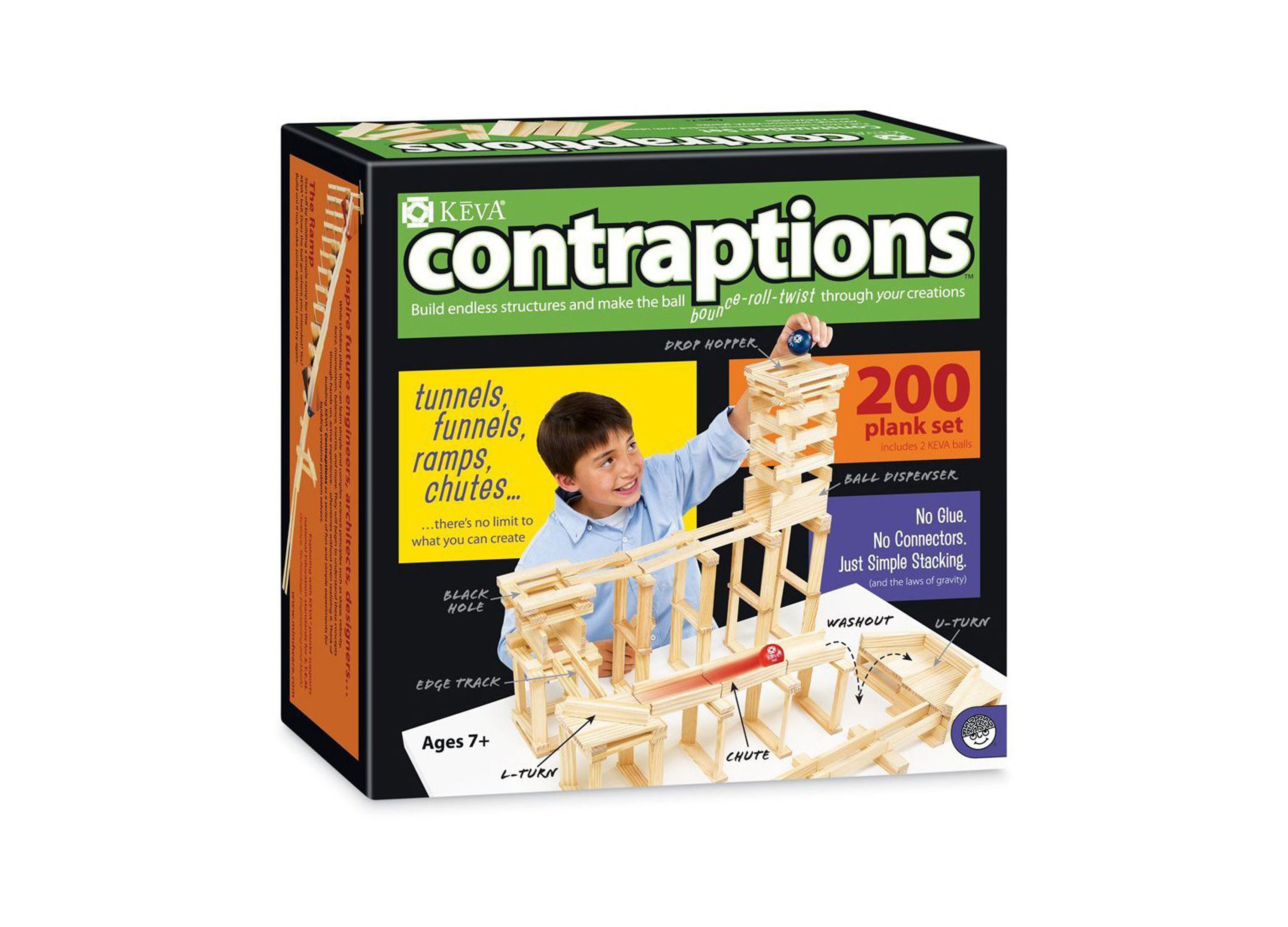 MindWare KEVA Contraptions 200-Piece Plank Building Set – Toys